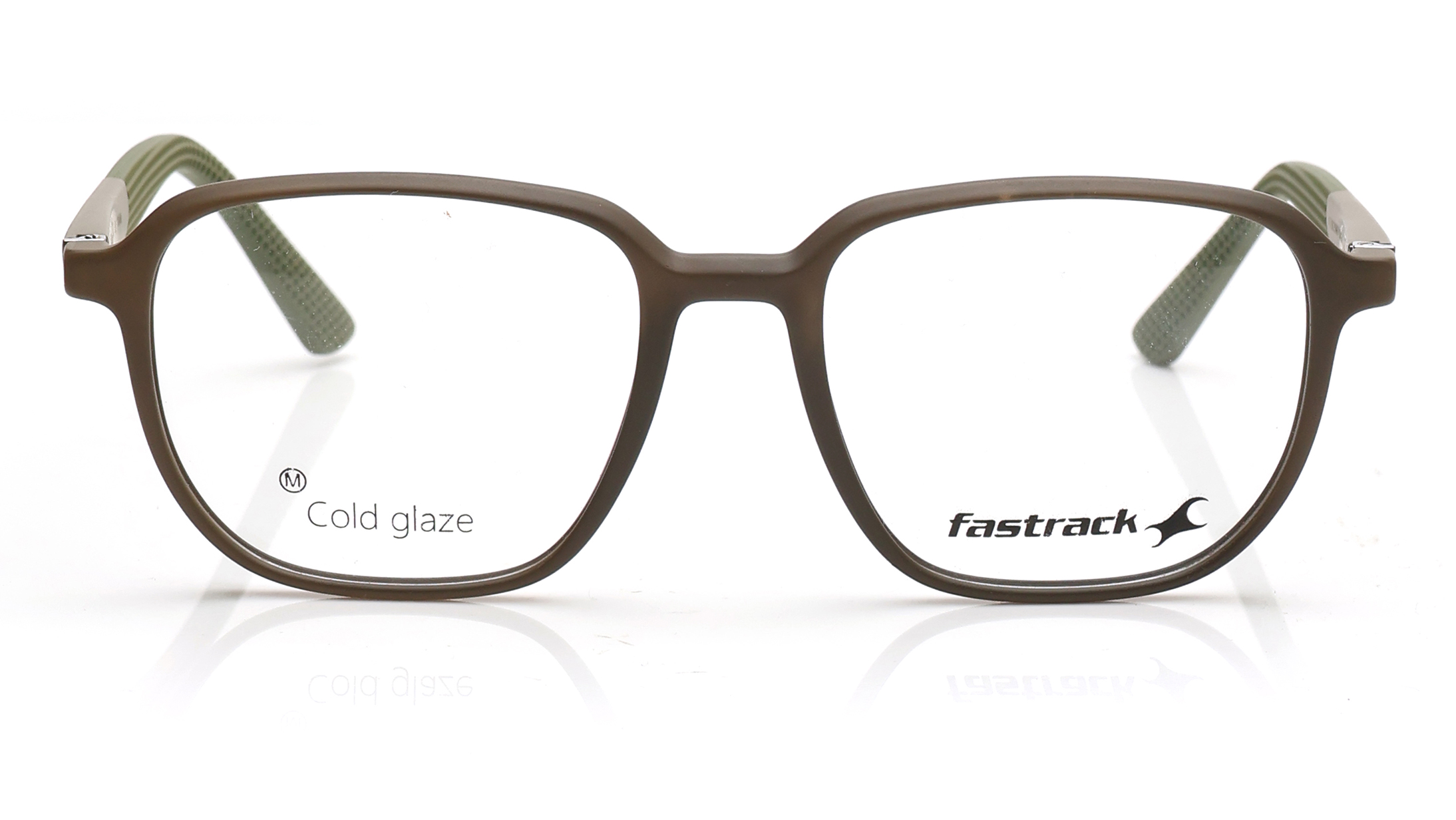 Image 1 of Brown Wayfarer Eyeglasses for Men from Fastrack Available at Titan Eye+