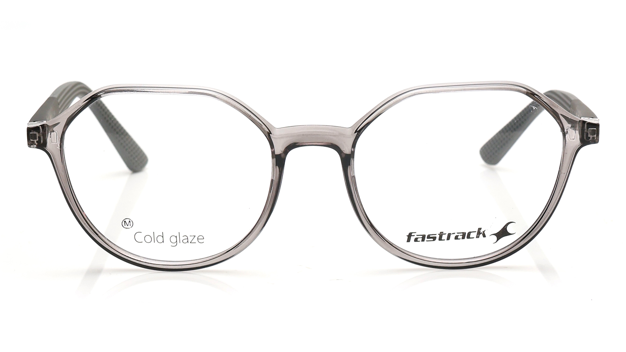Image 1 of Grey Geometric Eyeglasses for Men and Women from Fastrack Available at Titan Eye+