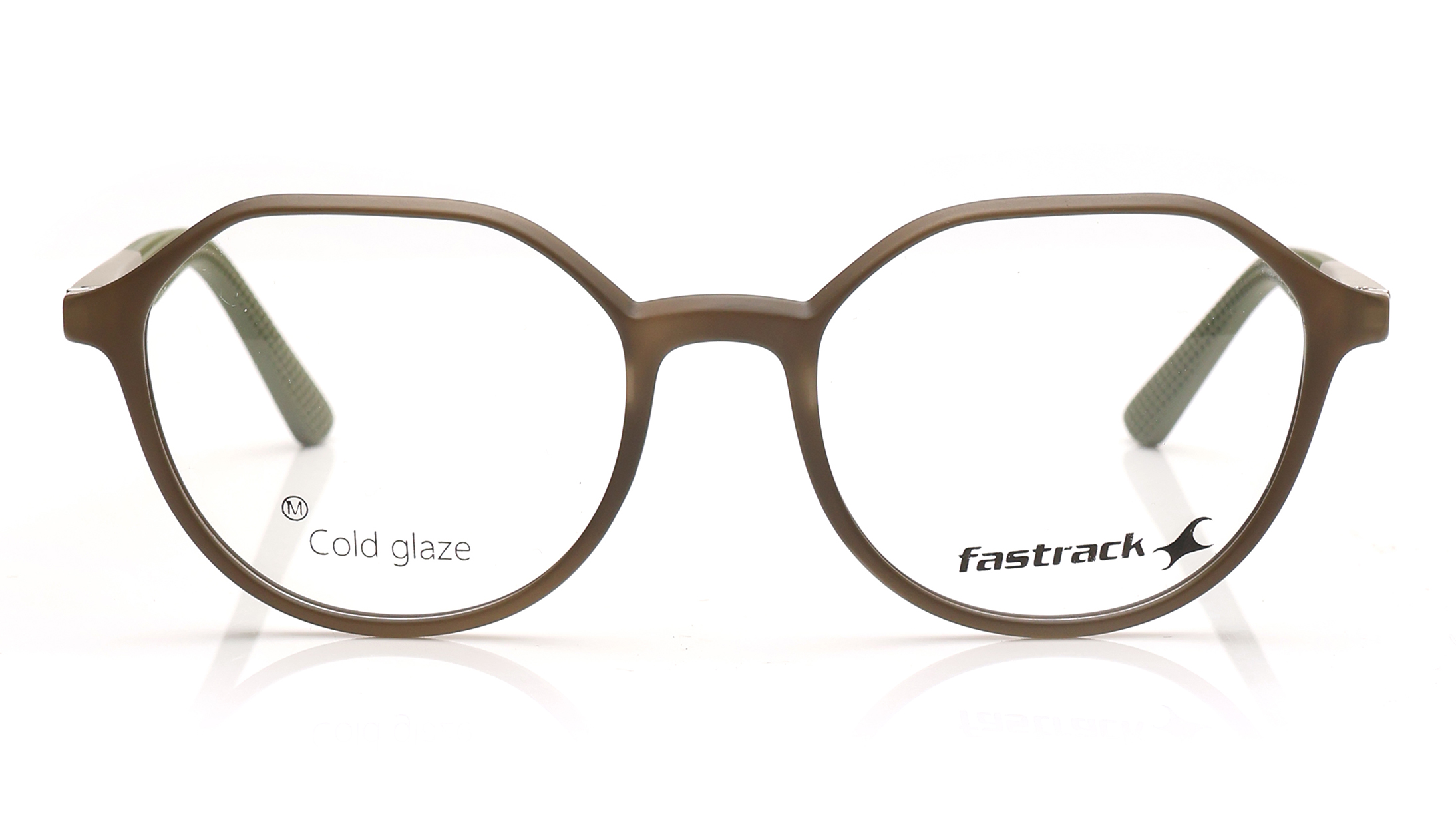 Image 1 of Brown Geometric Eyeglasses for Men and Women from Fastrack Available at Titan Eye+
