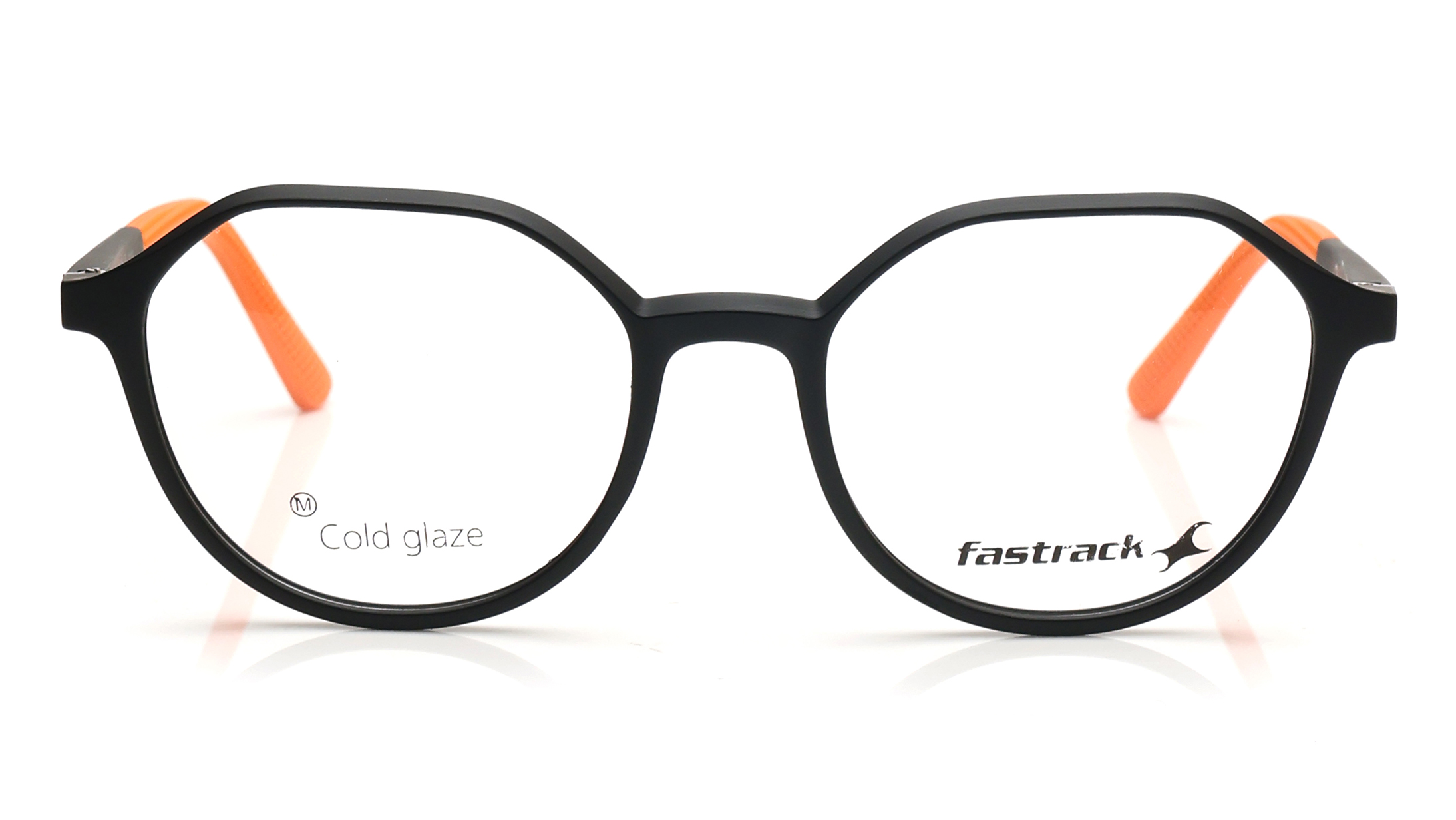 Image 1 of Black Geometric Eyeglasses for Men and Women from Fastrack Available at Titan Eye+