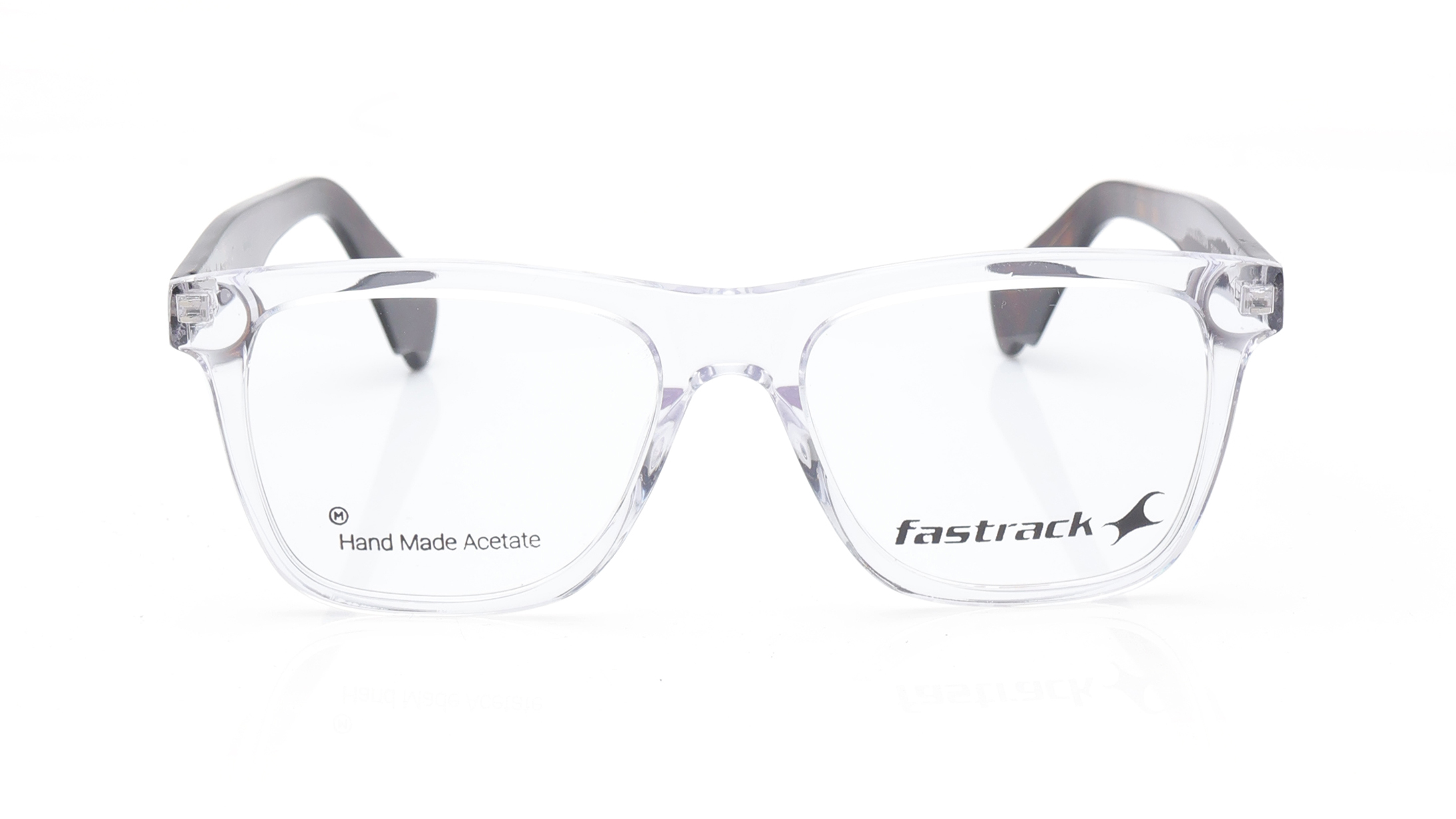 Image 1 of Transparent Wayfarer Eyeglasses for Men from Fastrack Available at Titan Eye+