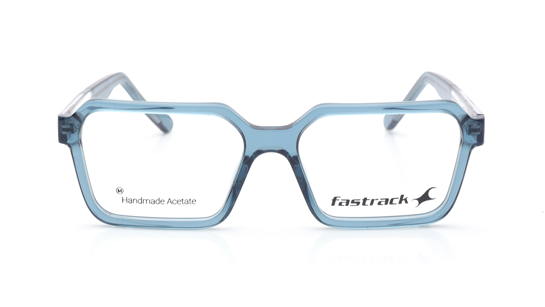 Image 1 of Blue Square Eyeglasses for Men and Women from Fastrack Available at Titan Eye+