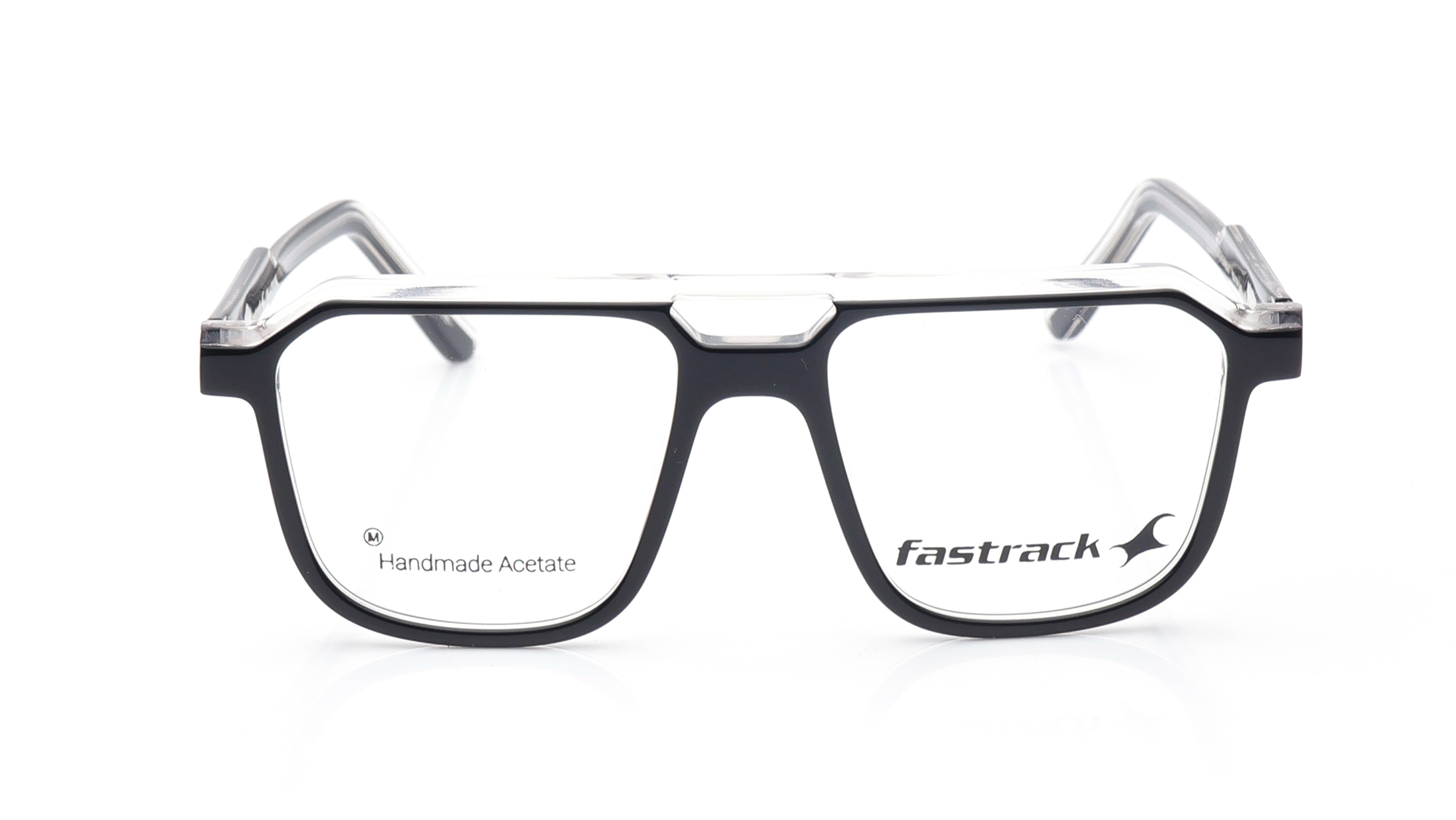 Image 1 of Black Aviator Eyeglasses for Men from Fastrack Available at Titan Eye+