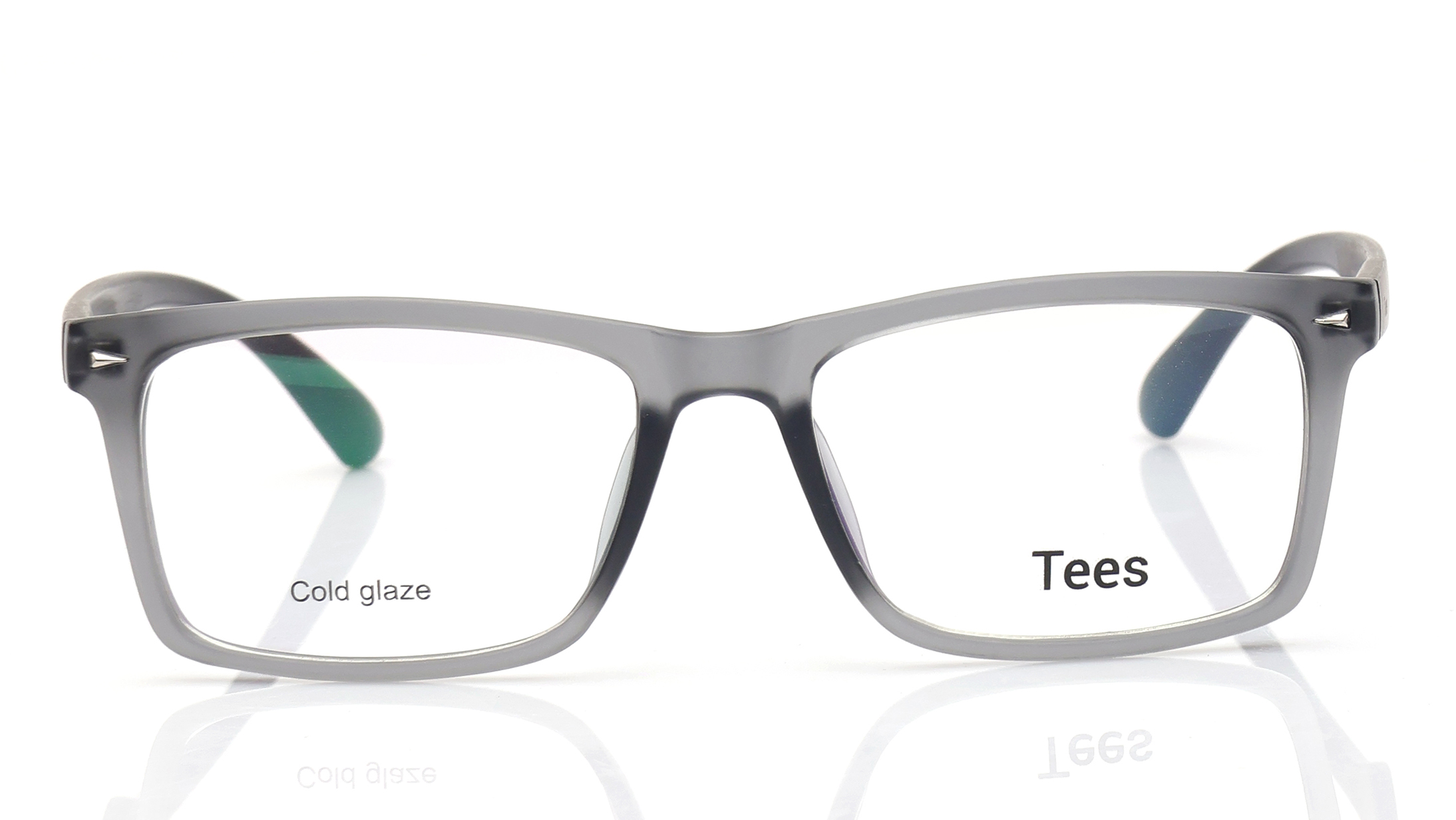 Image 1 of Grey Rectangle Eyeglasses for Men and Women from Tees By Fastrack Available at Titan Eye+