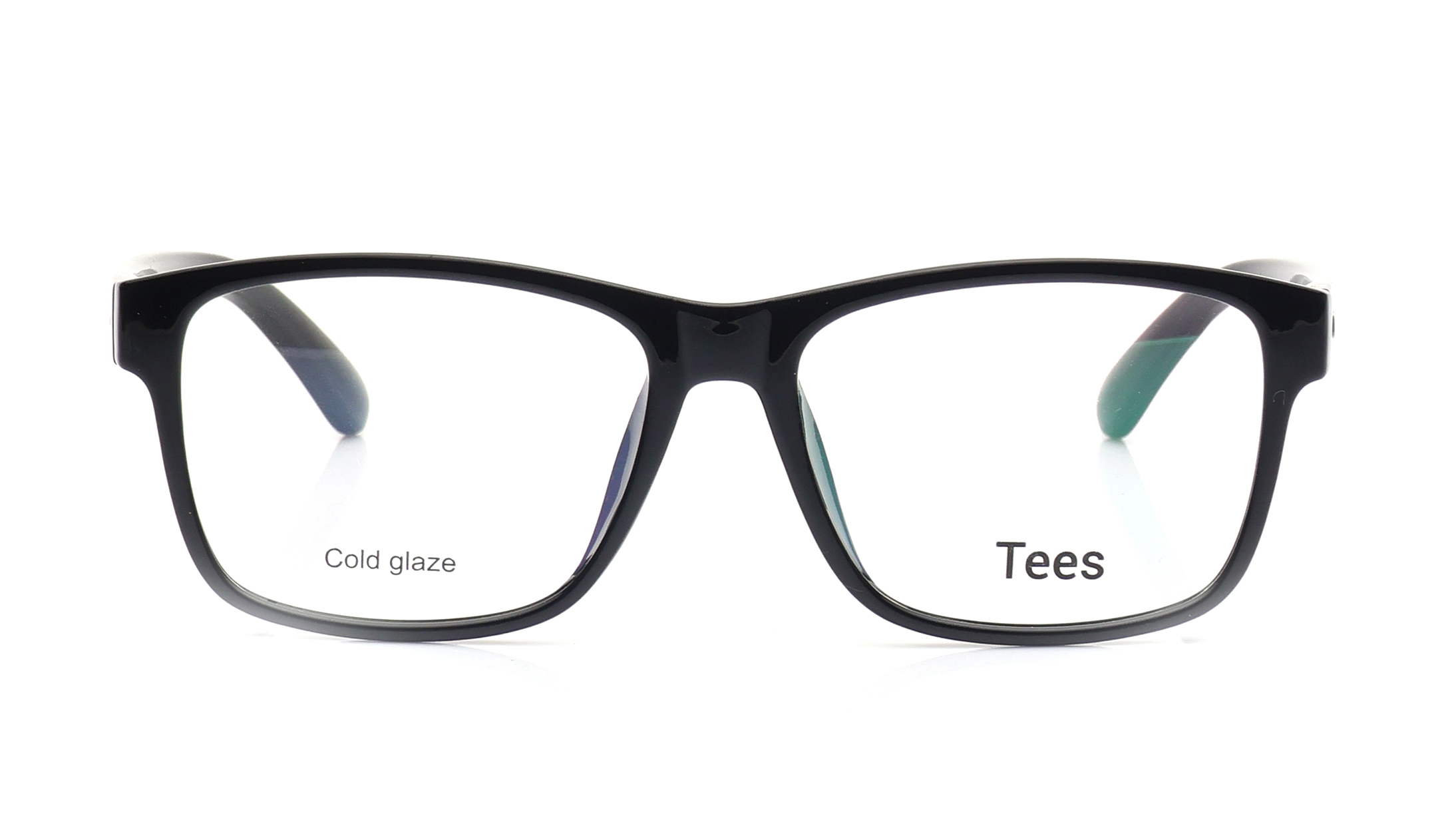 Image 1 of Black Wayfarer Eyeglasses for Men and Women from Tees By Fastrack Available at Titan Eye+