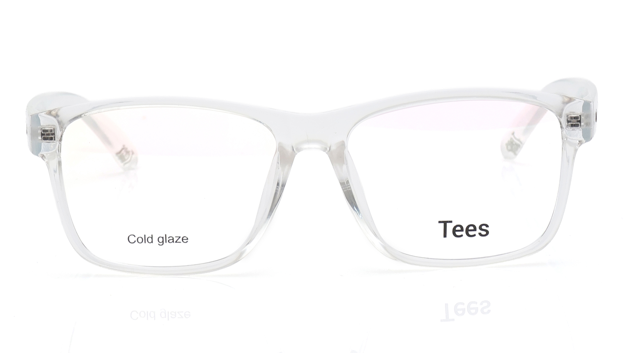 Image 1 of Transparent Wayfarer Eyeglasses for Men and Women from Tees By Fastrack Available at Titan Eye+