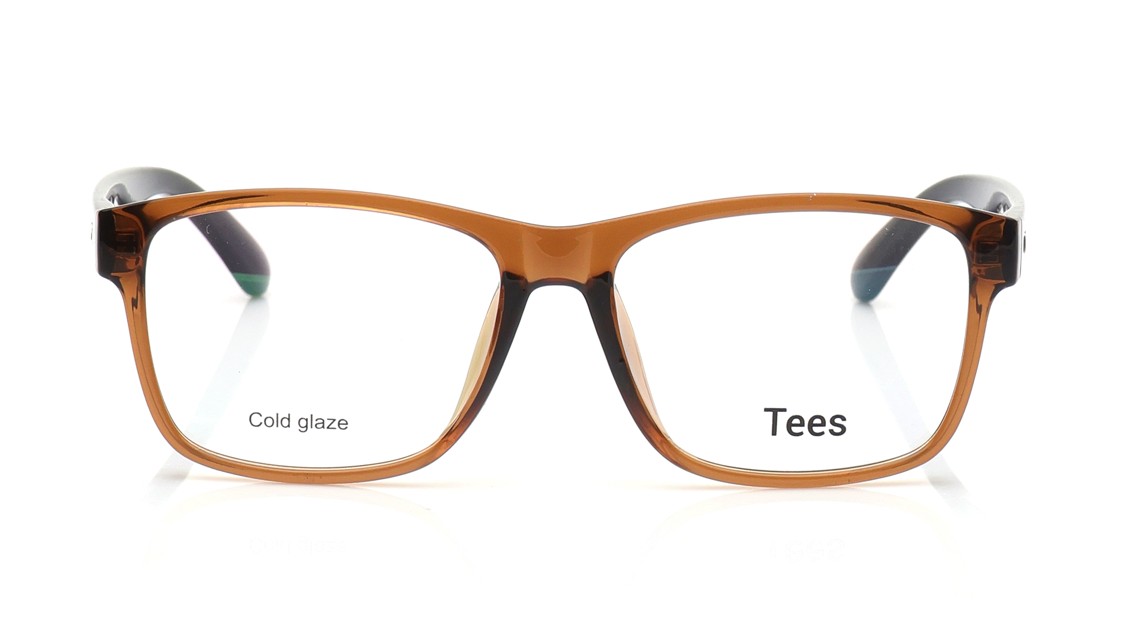 Image 1 of Brown Wayfarer Computer Glasses for Men and Women from Tees By Fastrack Available at Titan Eye+