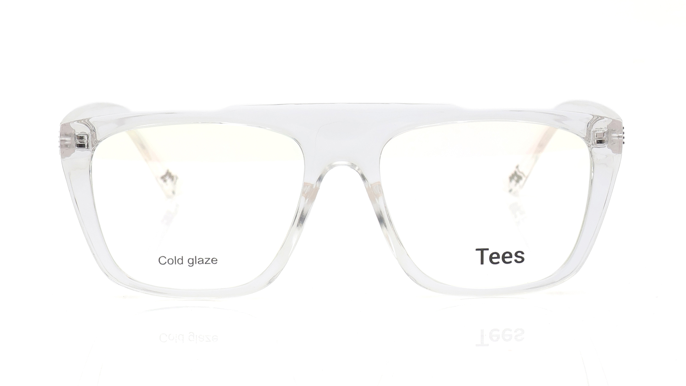 Image 1 of White Navigator Eyeglasses for Men and Women from Tees By Fastrack Available at Titan Eye+