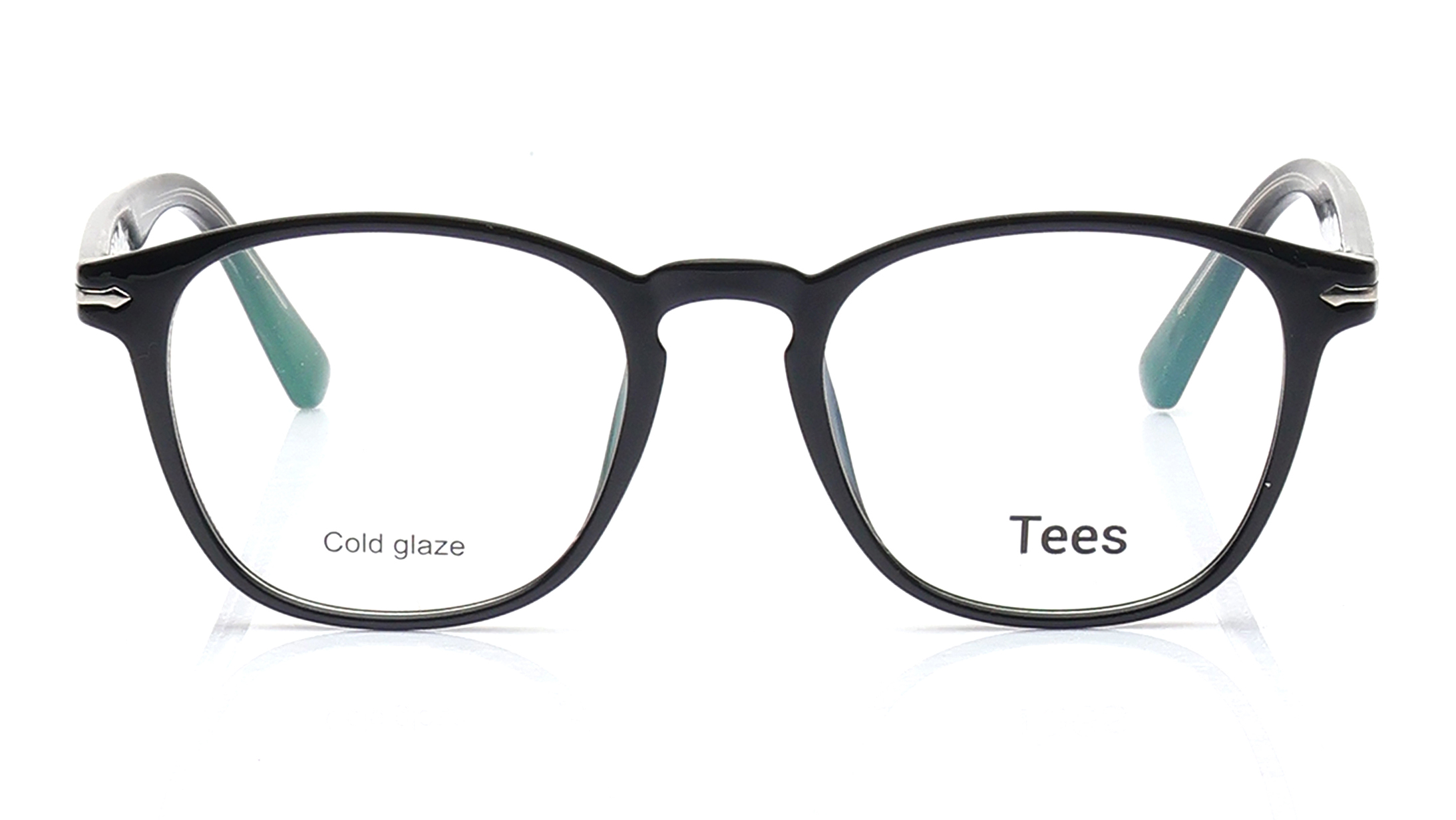 Image 1 of Black Wayfarer Eyeglasses for Men and Women from Tees By Fastrack Available at Titan Eye+