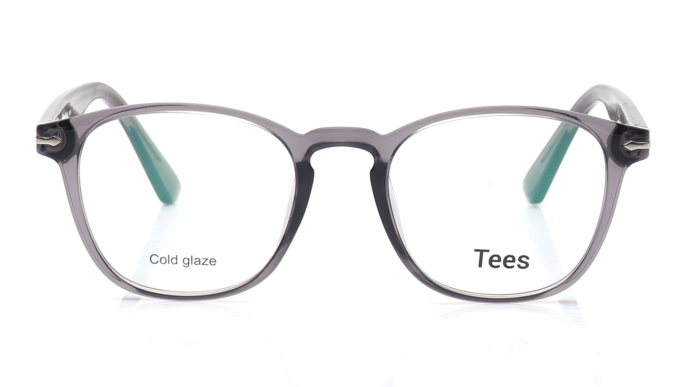 Image 1 of Grey Wayfarer Eyeglasses for Men and Women from Tees By Fastrack Available at Titan Eye+