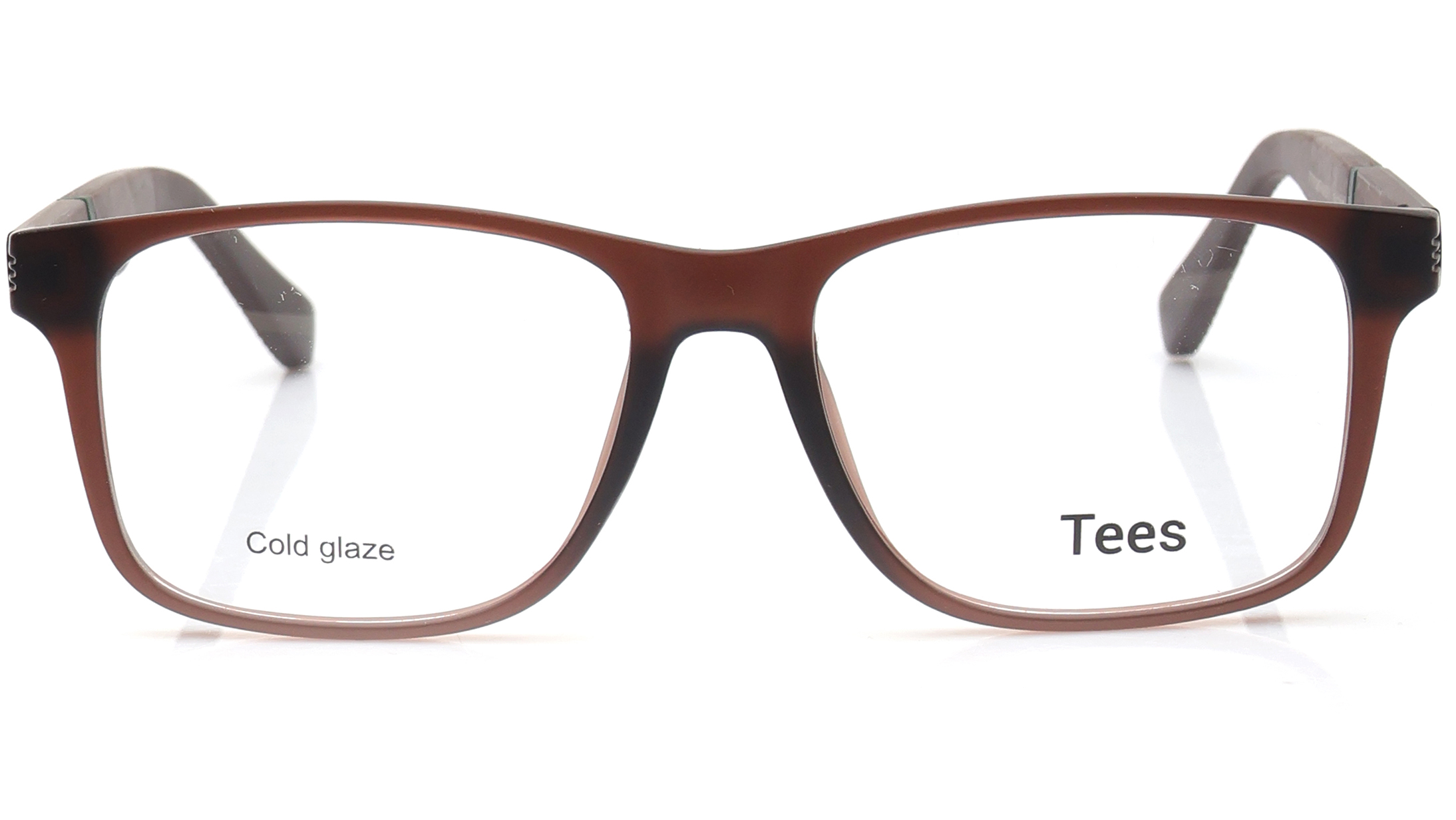 Image 1 of Brown Wayfarer Eyeglasses for Men and Women from Tees By Fastrack Available at Titan Eye+