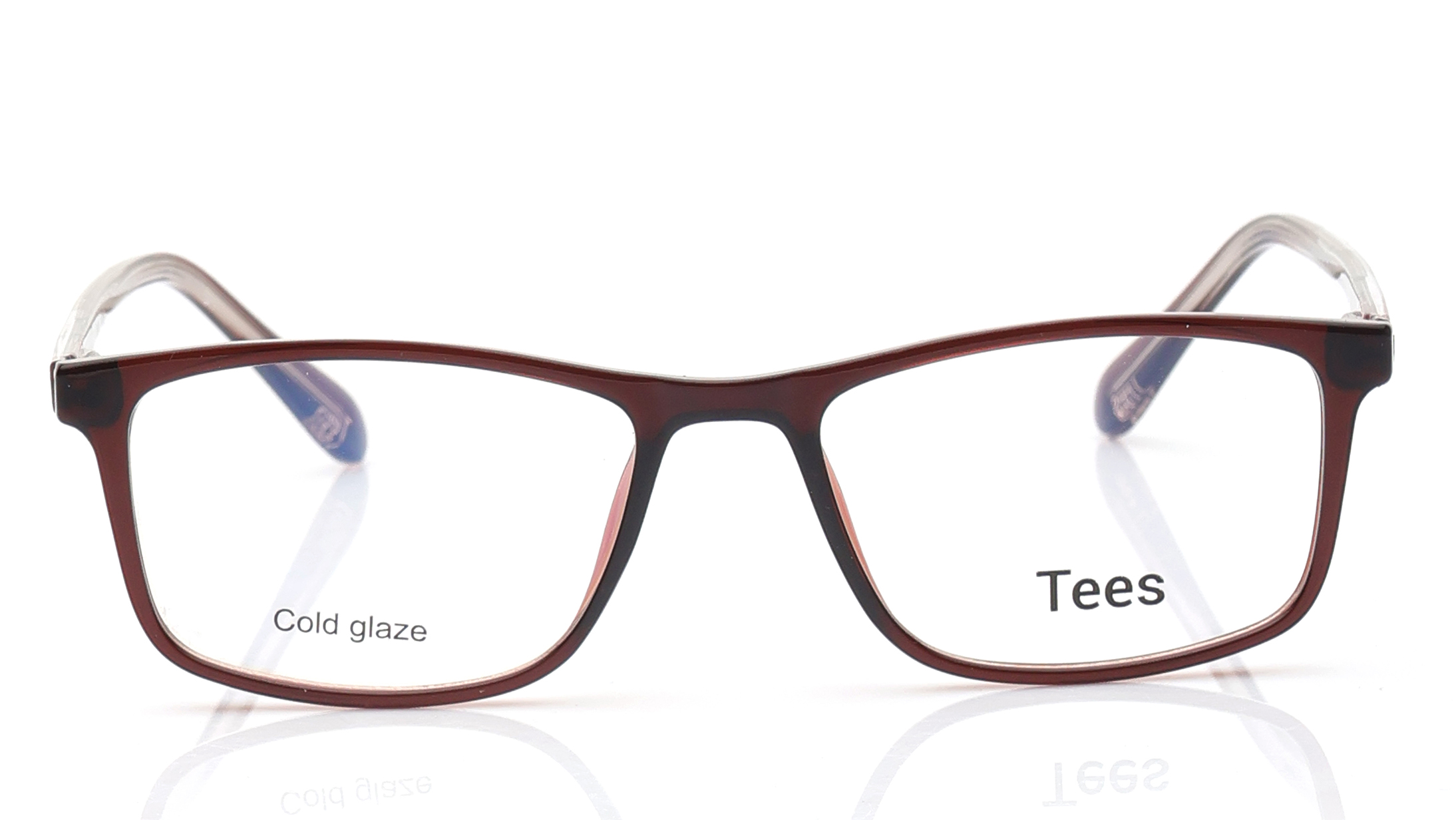 Image 1 of Brown Rectangle Computer Glasses for Men and Women from Tees By Fastrack Available at Titan Eye+