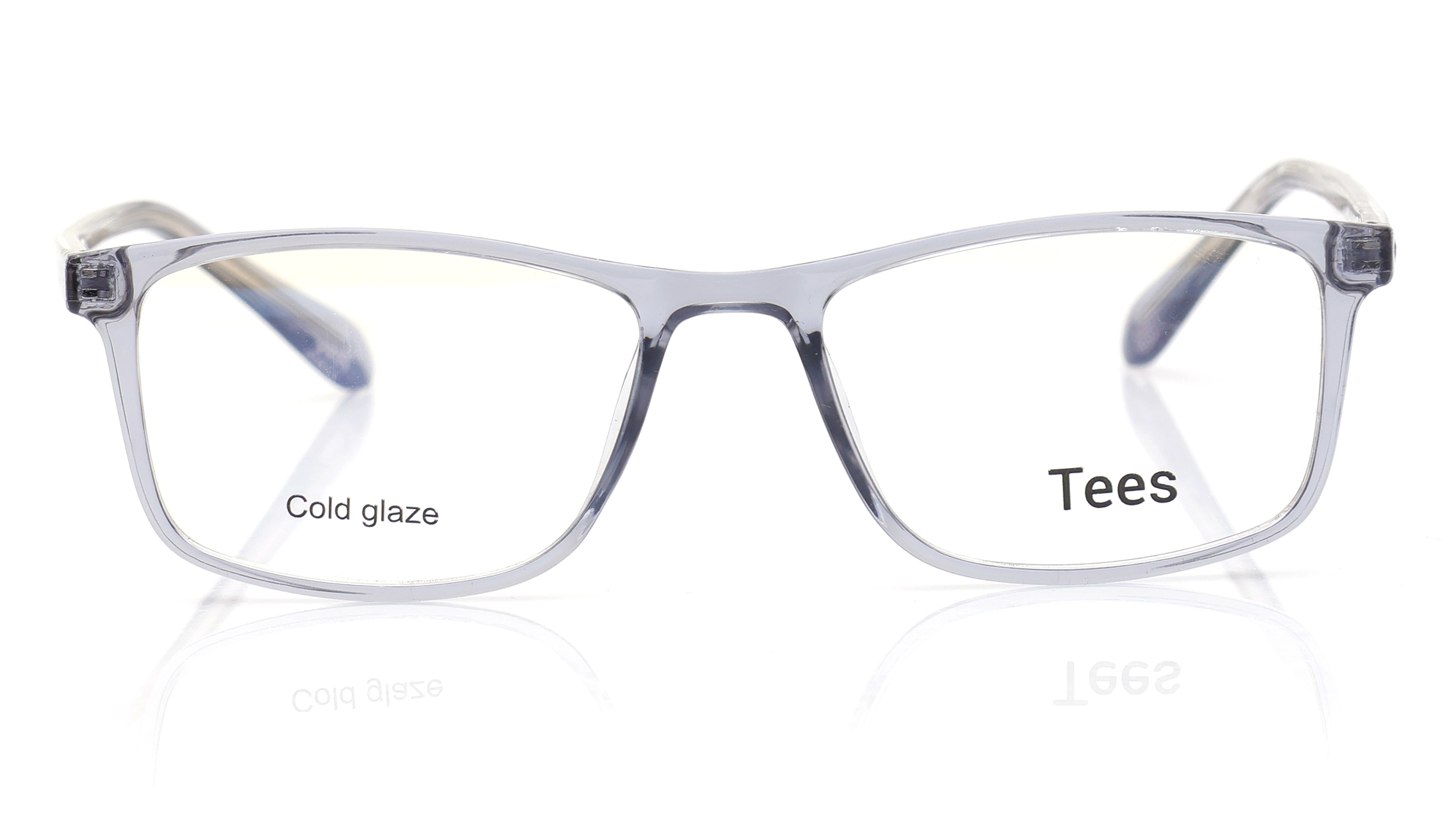Image 1 of Grey Rectangle Eyeglasses for Men and Women from Tees By Fastrack Available at Titan Eye+