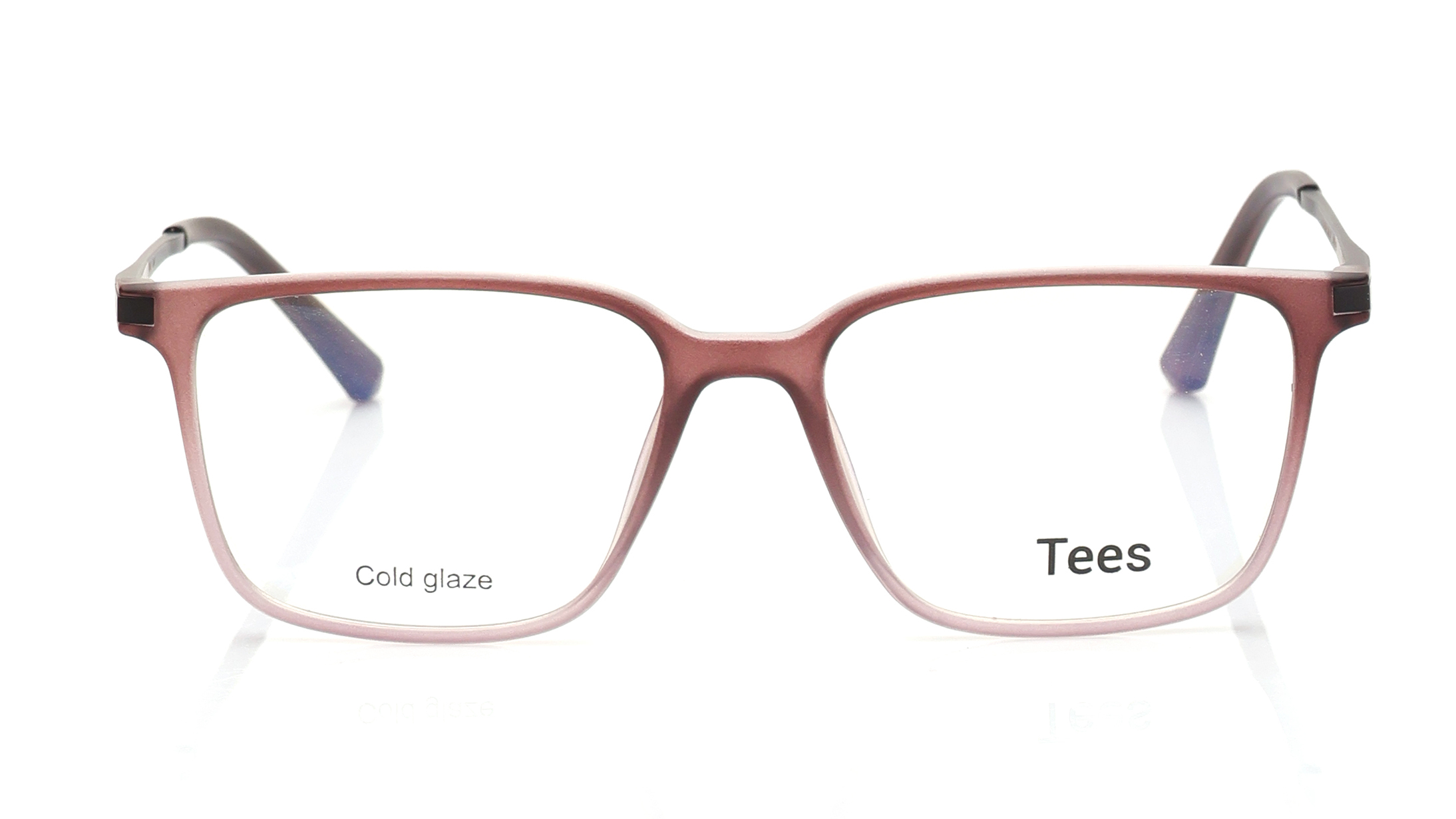 Image 1 of Maroon Wayfarer Computer Glasses for Men and Women from Tees By Fastrack Available at Titan Eye+
