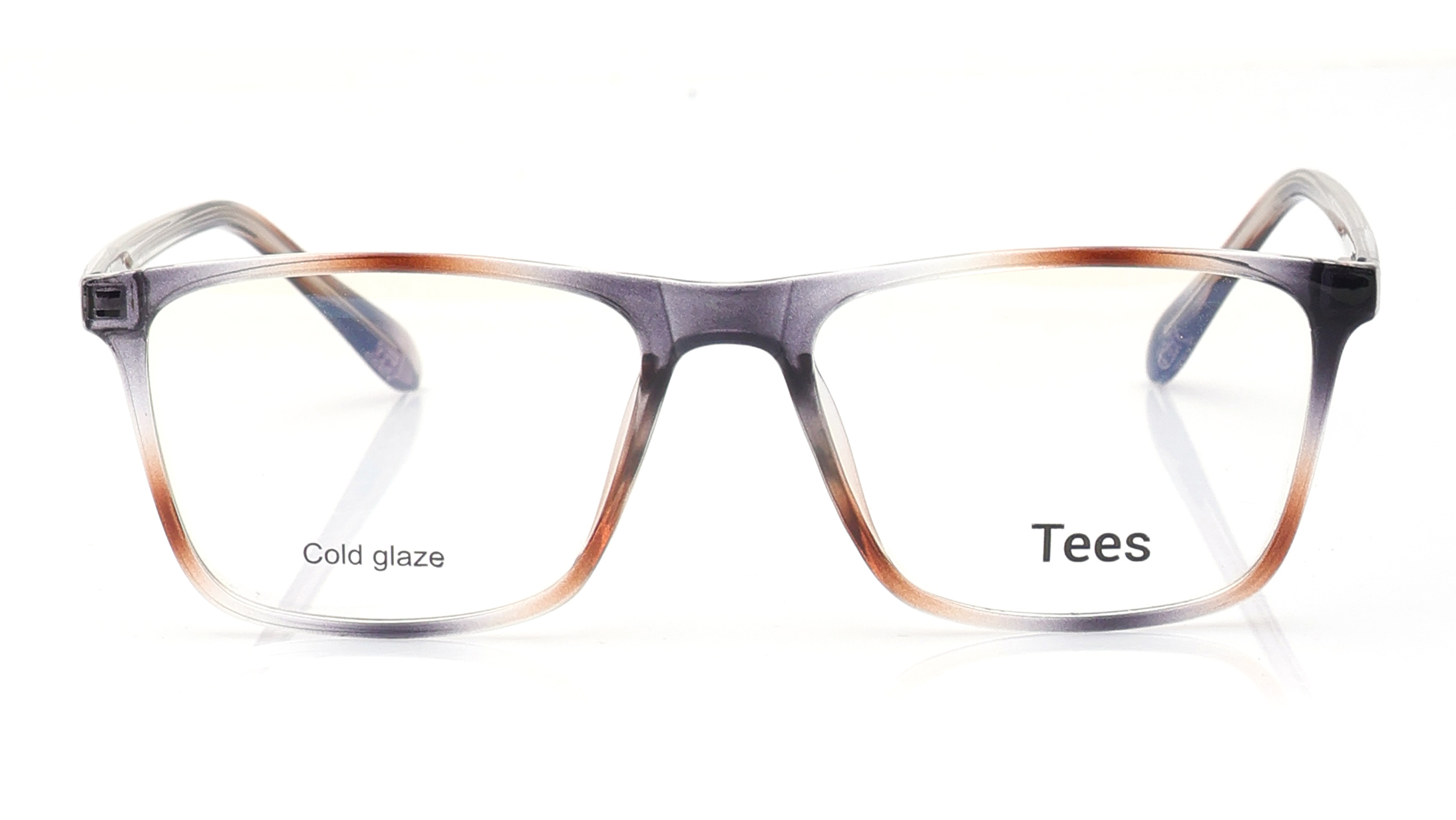 Image 1 of Brown Wayfarer Eyeglasses for Men and Women from Tees By Fastrack Available at Titan Eye+