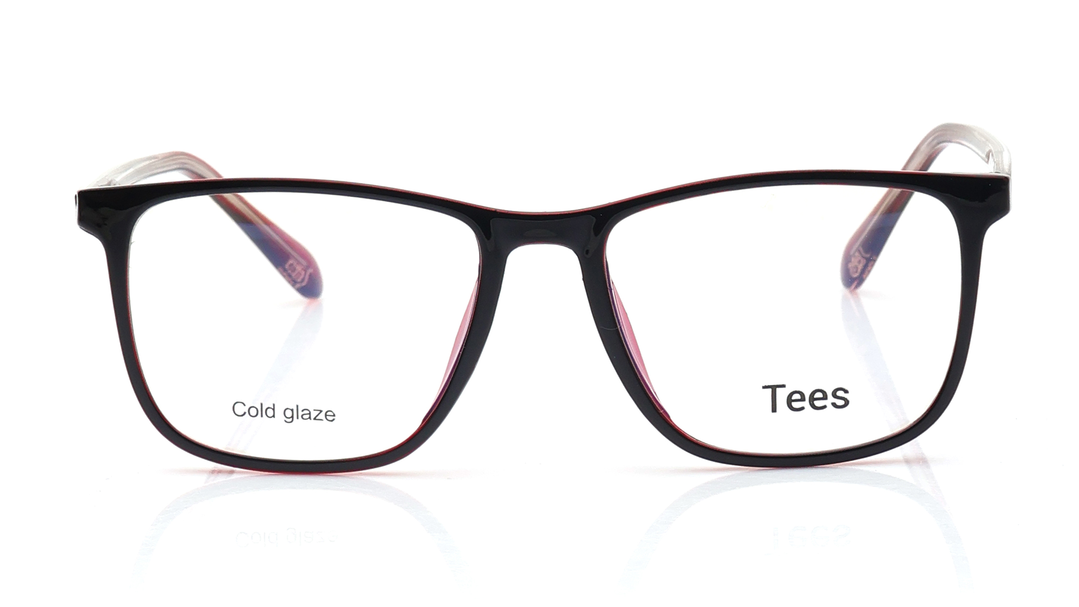 Image 1 of Black Wayfarer Computer Glasses for Men and Women from Tees By Fastrack Available at Titan Eye+