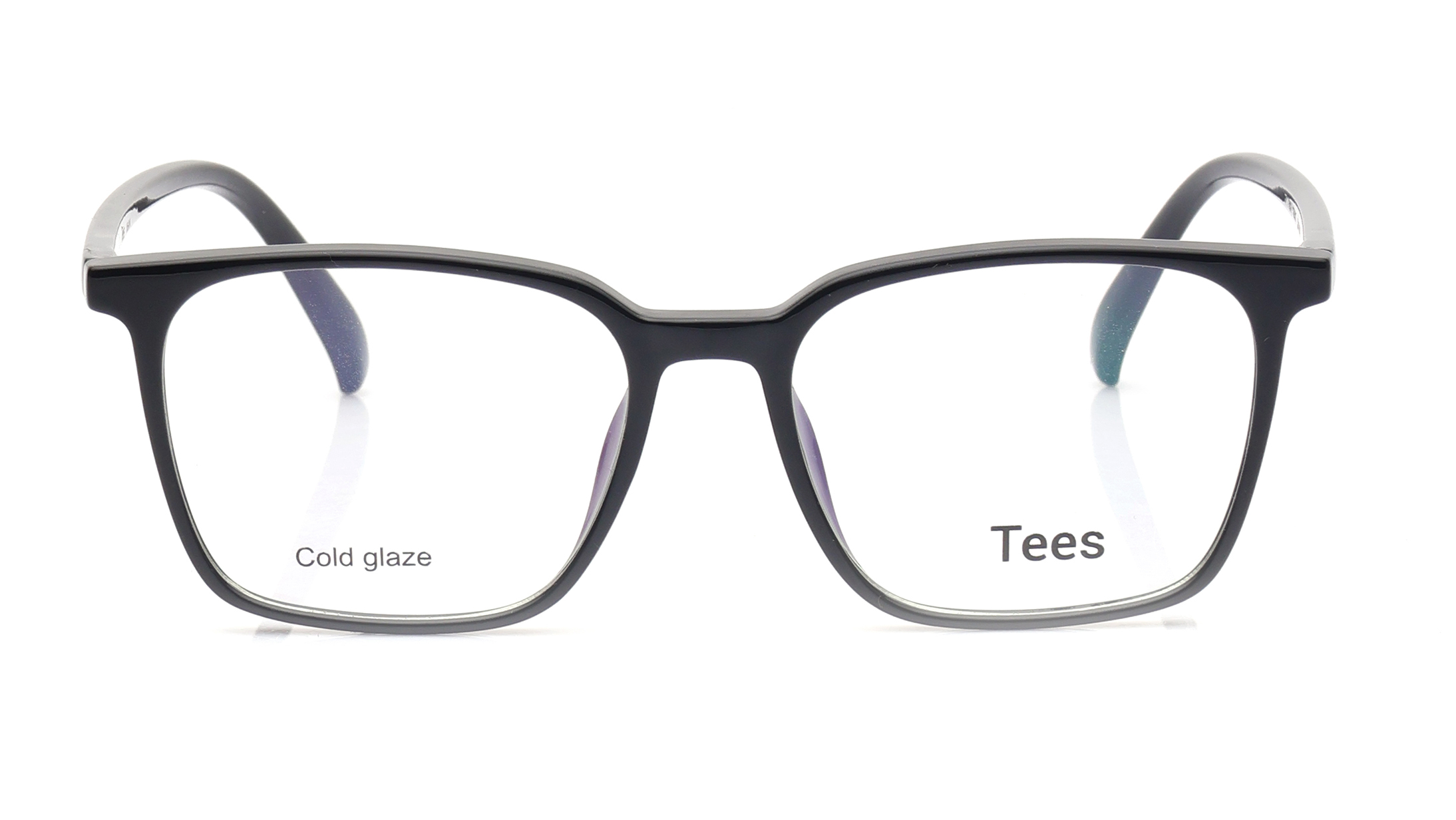 Image 1 of Black Wayfarer Computer Glasses for Men and Women from Tees By Fastrack Available at Titan Eye+
