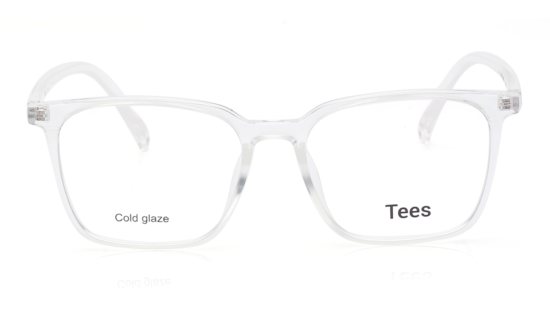 Image 1 of Transparent Wayfarer Eyeglasses for Men and Women from Tees By Fastrack Available at Titan Eye+