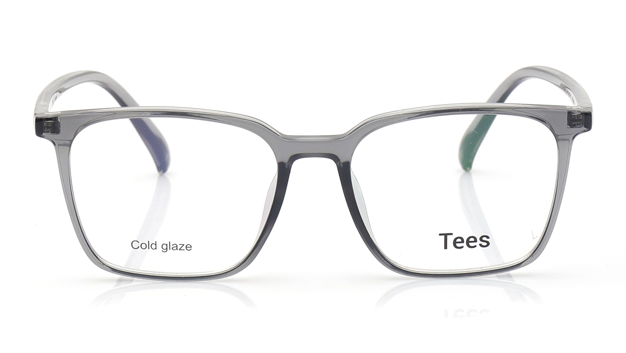 Image 1 of Grey Wayfarer Computer Glasses for Men and Women from Tees By Fastrack Available at Titan Eye+