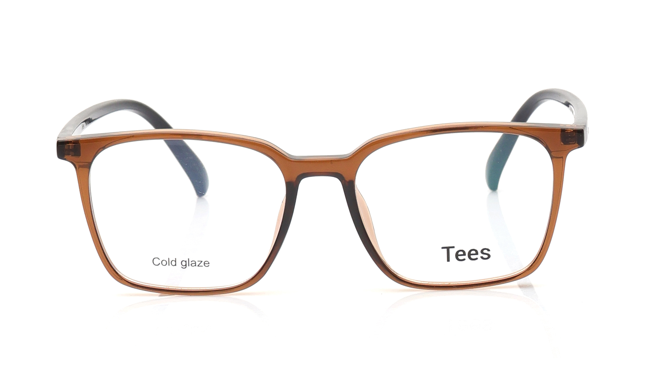 Image 1 of Brown Wayfarer Eyeglasses for Men and Women from Tees By Fastrack Available at Titan Eye+