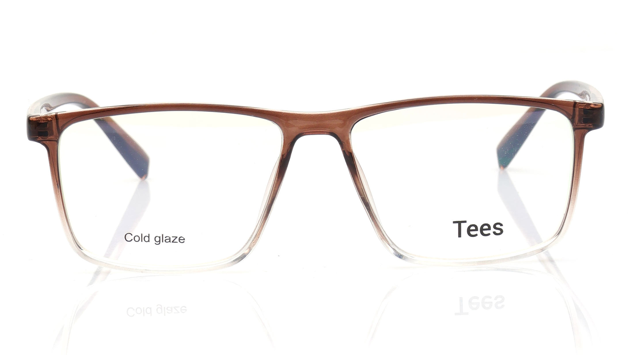Image 1 of Brown Wayfarer Computer Glasses for Men and Women from Tees By Fastrack Available at Titan Eye+