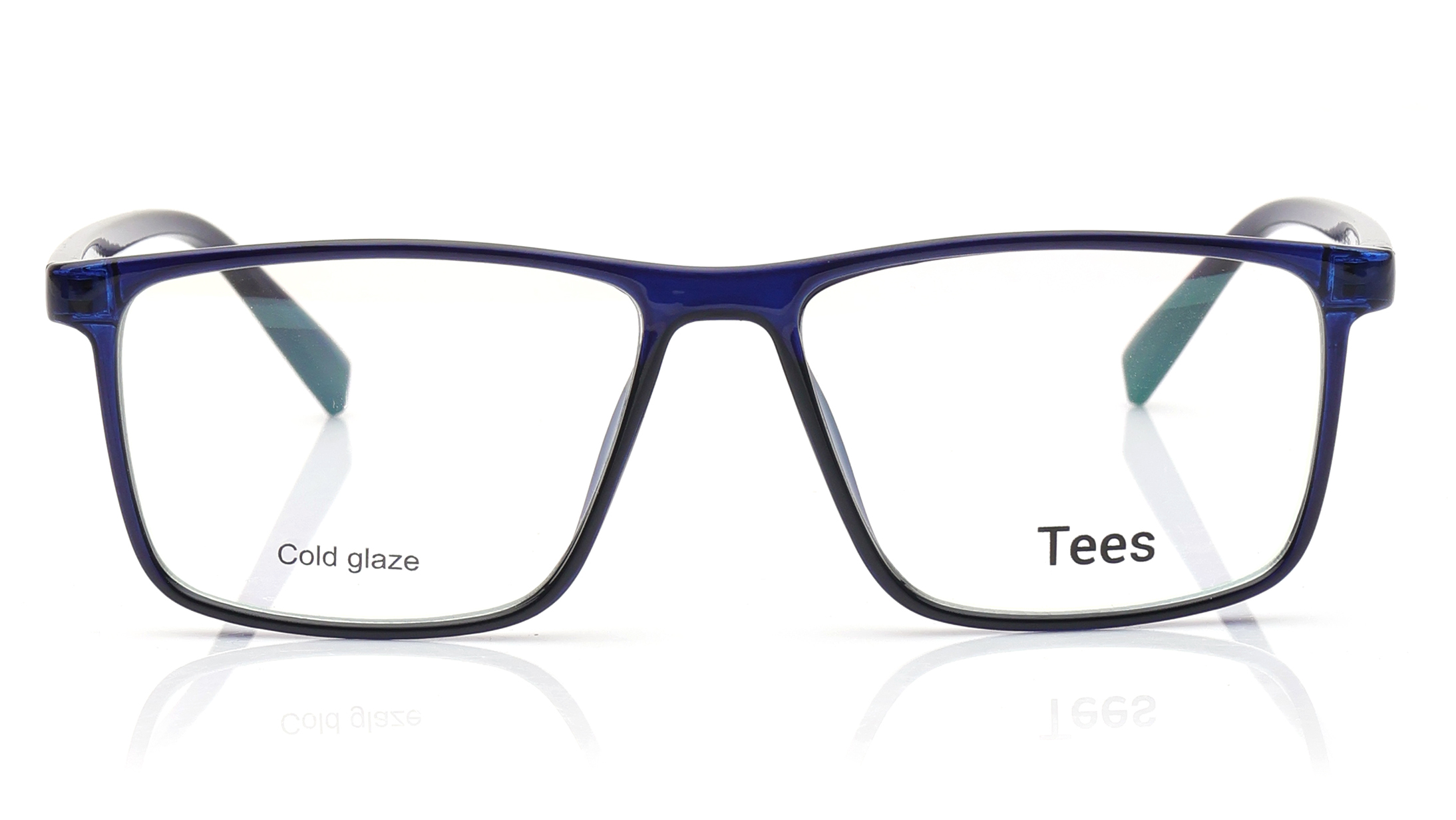 Image 1 of Blue Wayfarer Computer Glasses for Men and Women from Tees By Fastrack Available at Titan Eye+
