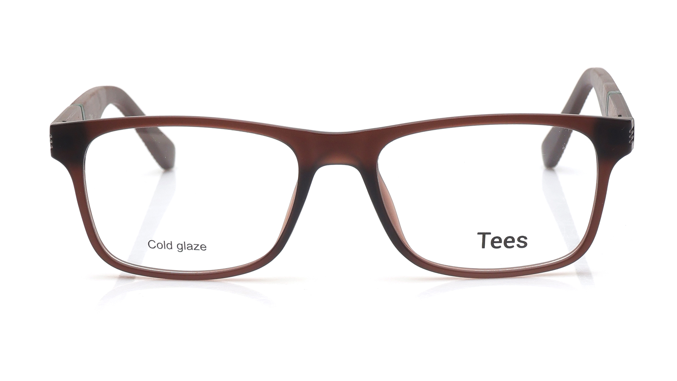 Image 1 of Brown Rectangle Eyeglasses for Men and Women from Tees By Fastrack Available at Titan Eye+