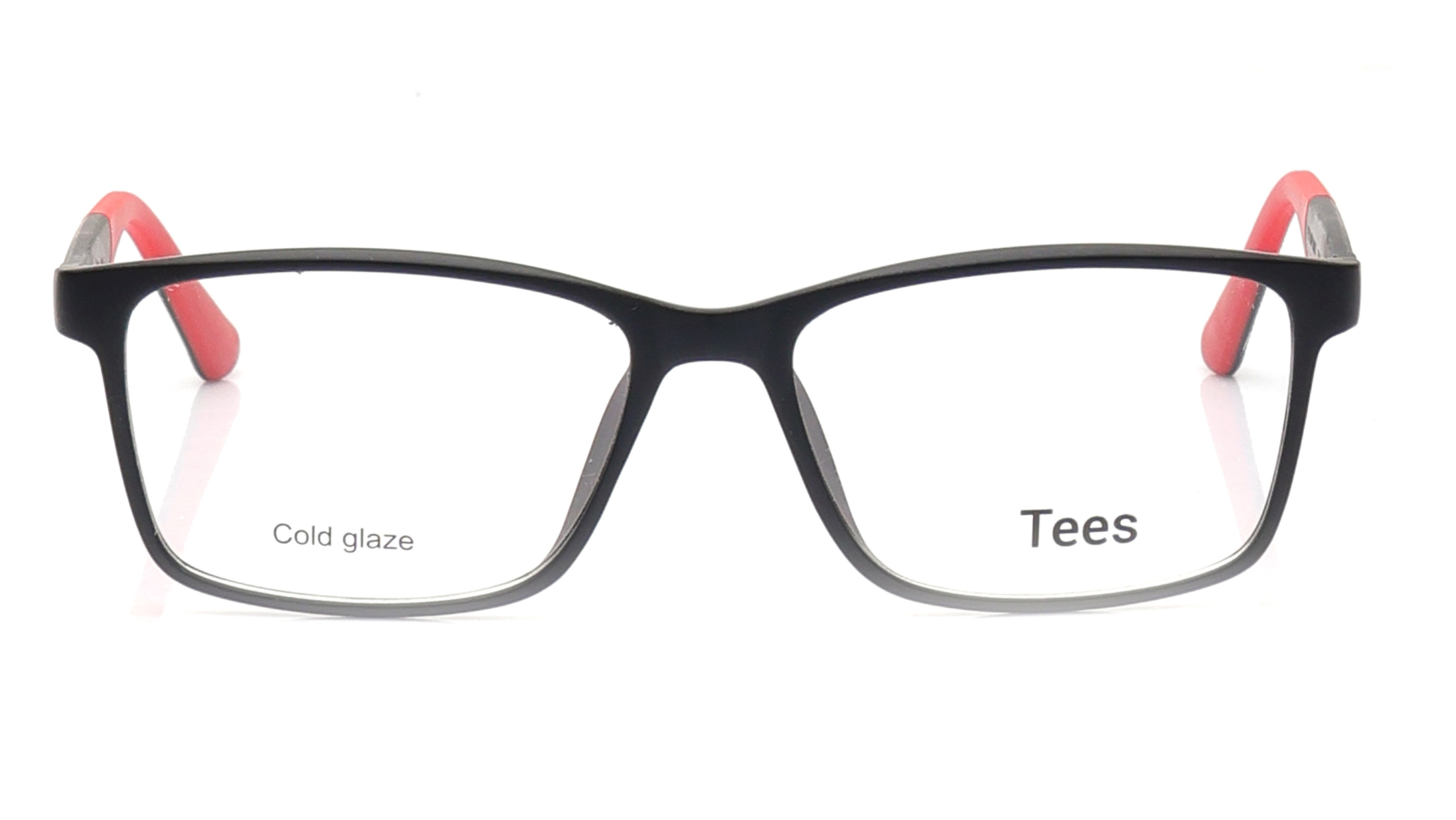 Image 1 of Black Rectangle Eyeglasses for Men and Women from Tees By Fastrack Available at Titan Eye+