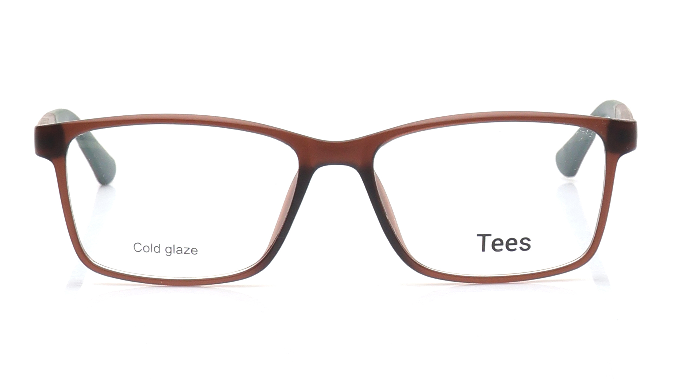 Image 1 of Brown Rectangle Eyeglasses for Men and Women from Tees By Fastrack Available at Titan Eye+