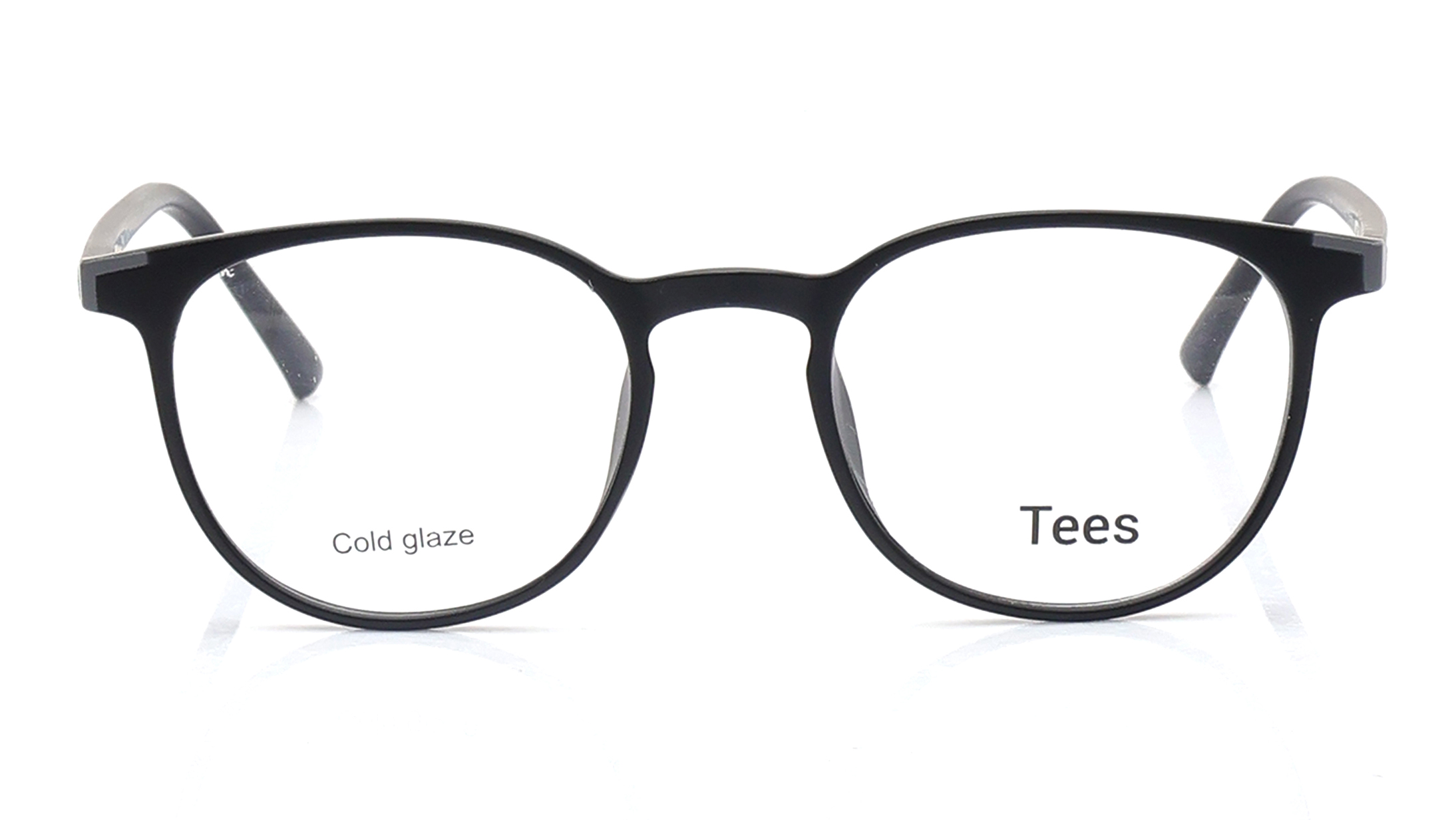 Image 1 of Black Round Eyeglasses for Men and Women from Tees By Fastrack Available at Titan Eye+
