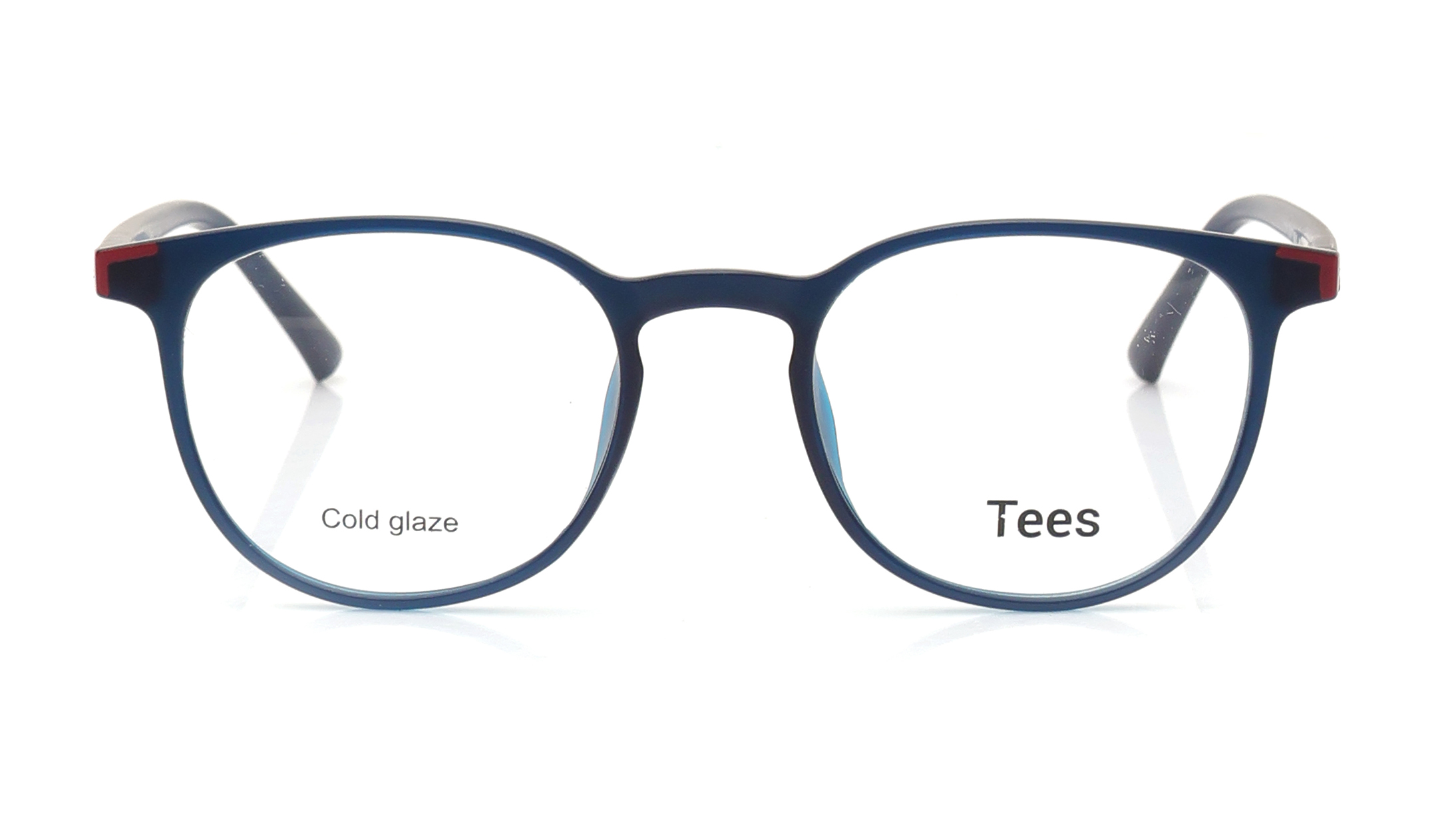 Image 1 of Blue Round Eyeglasses for Men and Women from Tees By Fastrack Available at Titan Eye+