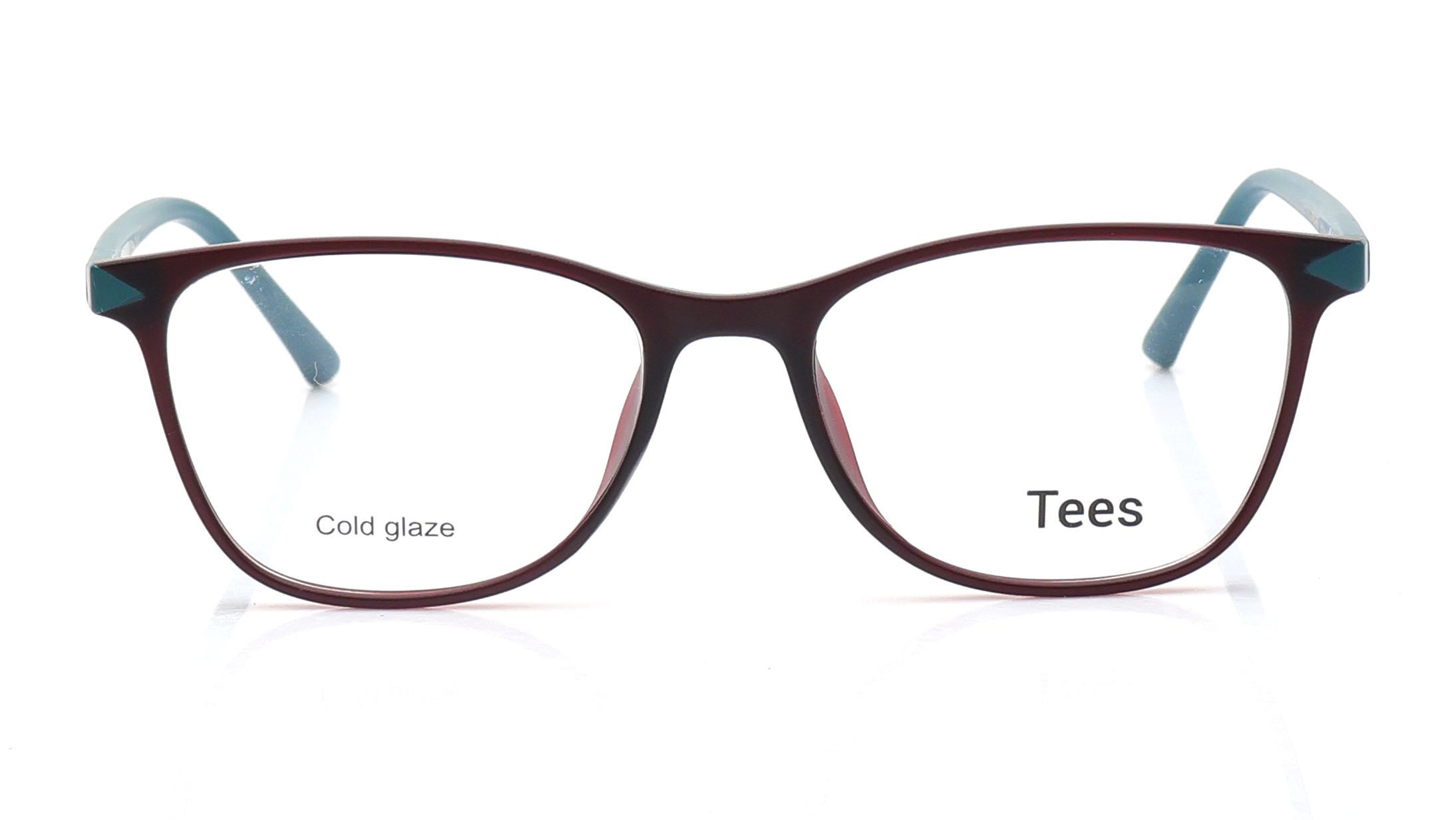 Image 1 of Maroon Rectangle Eyeglasses for Women from Tees By Fastrack Available at Titan Eye+