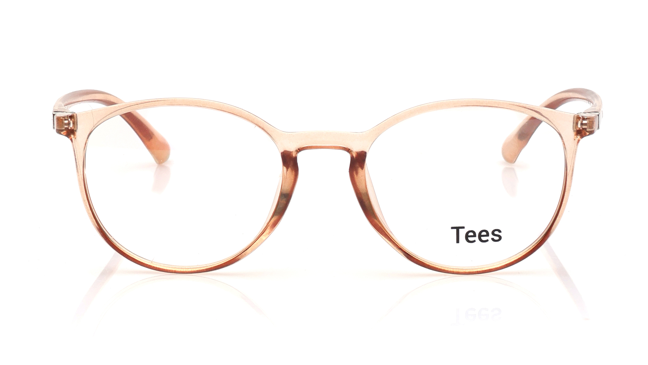 Image 1 of Orange Round Computer Glasses for Men and Women from Tees By Fastrack Available at Titan Eye+