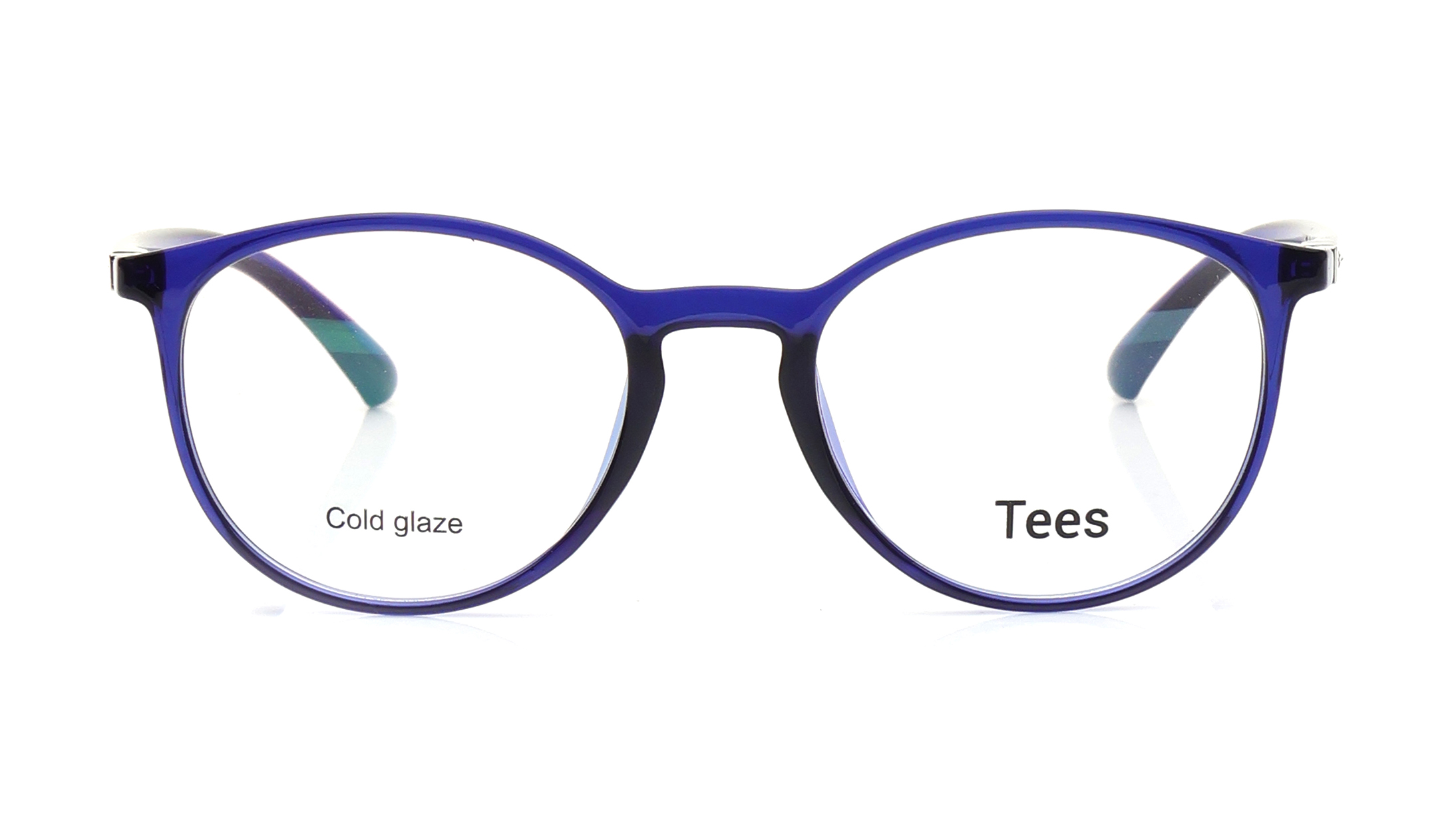 Image 1 of Blue Round Computer Glasses for Men and Women from Tees By Fastrack Available at Titan Eye+
