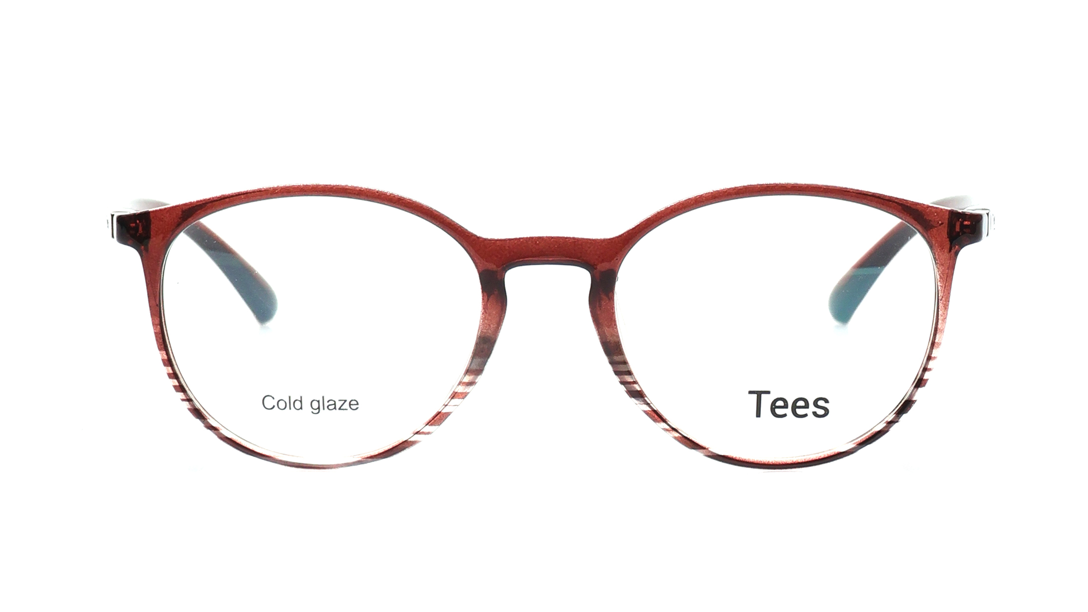 Image 1 of Maroon Round Eyeglasses for Men and Women from Tees By Fastrack Available at Titan Eye+