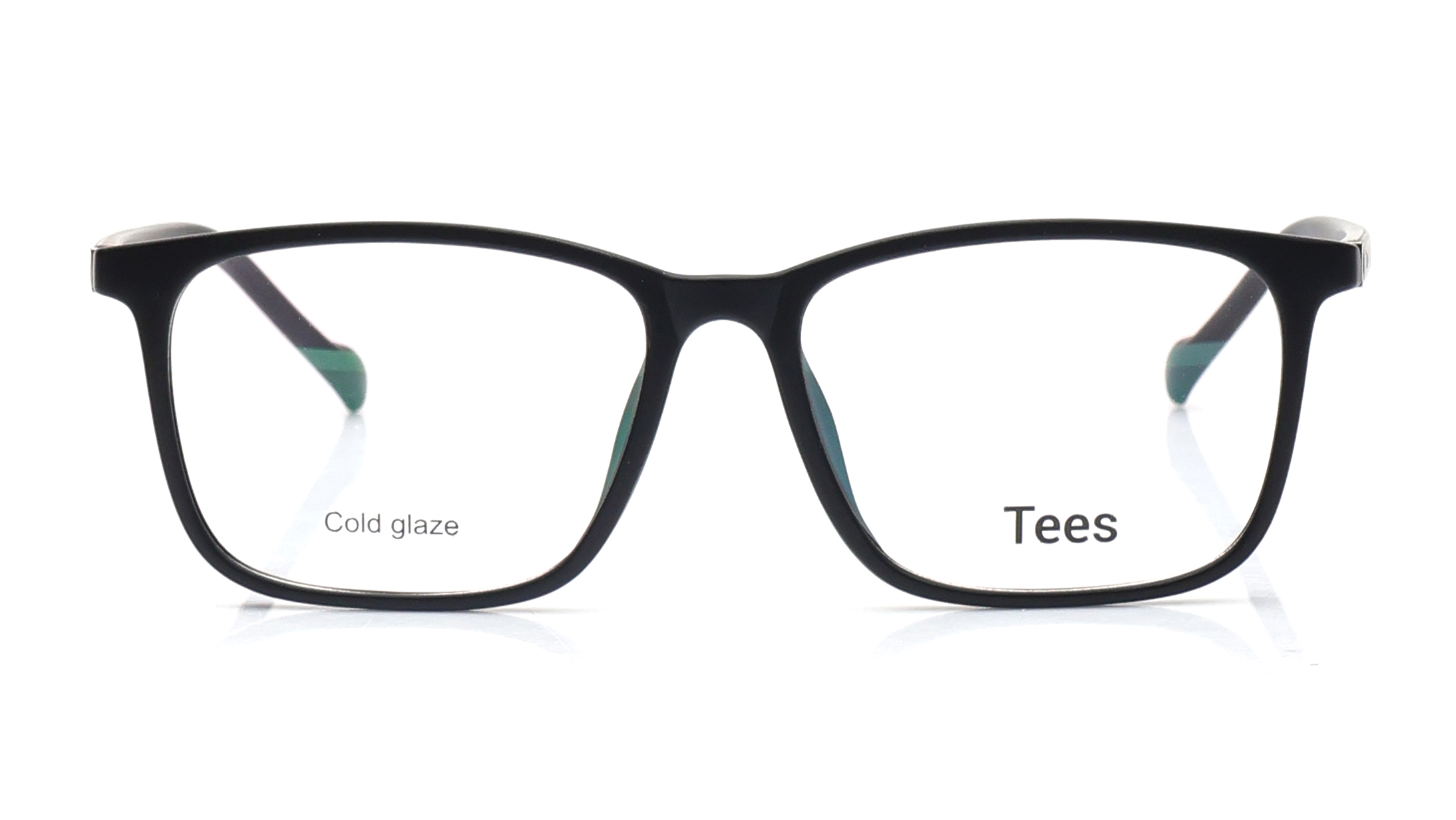 Image 1 of Black Wayfarer Eyeglasses for Men and Women from Tees By Fastrack Available at Titan Eye+