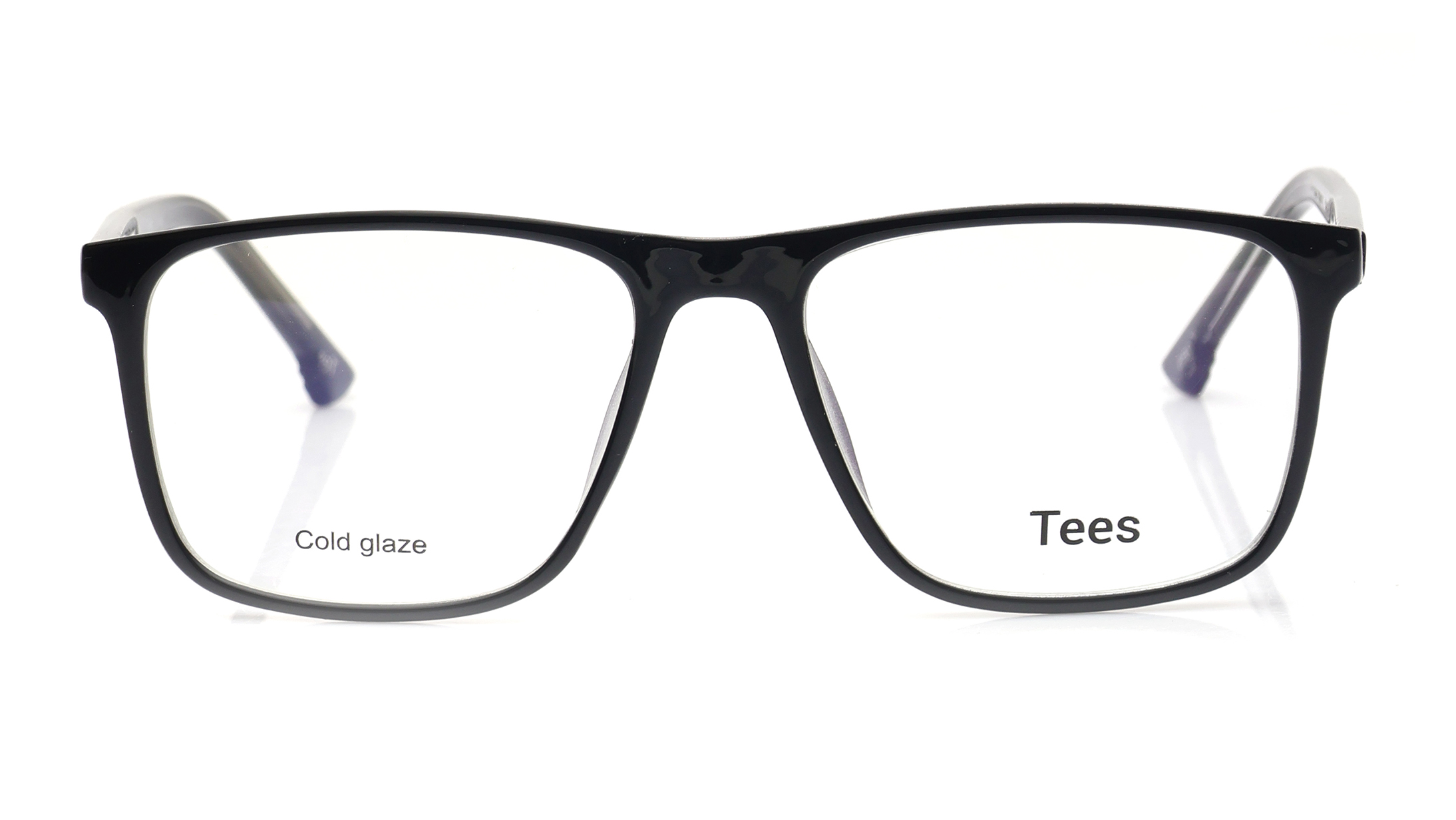 Image 1 of Black Wayfarer Computer Glasses for Men and Women from Tees By Fastrack Available at Titan Eye+