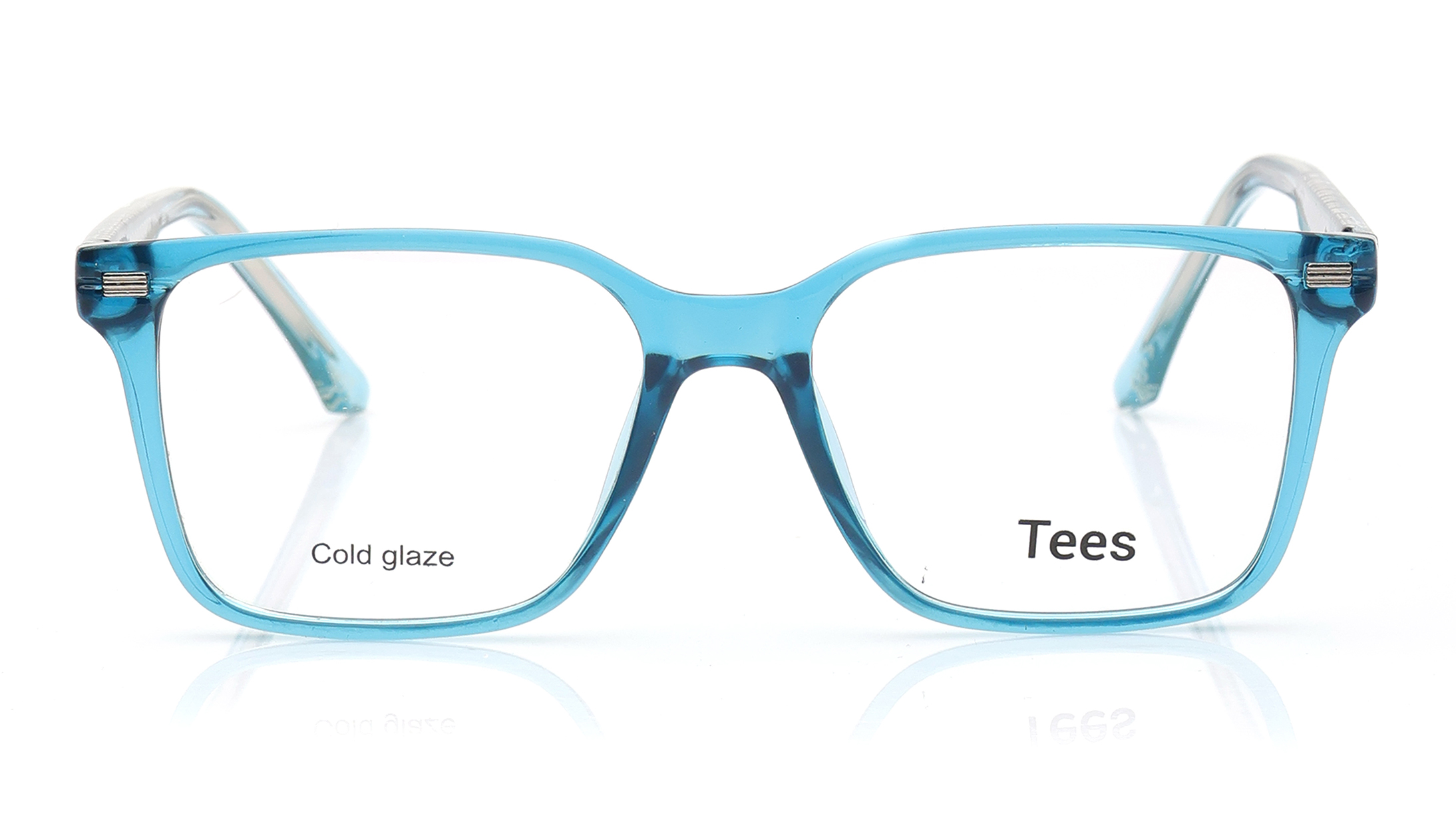Image 1 of Blue Wayfarer Computer Glasses for Men and Women from Tees By Fastrack Available at Titan Eye+
