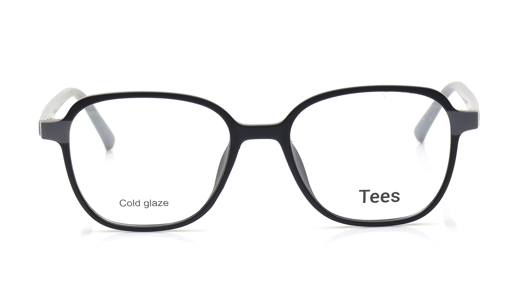 Image 1 of Black Geometric Computer Glasses for Men and Women from Tees By Fastrack Available at Titan Eye+