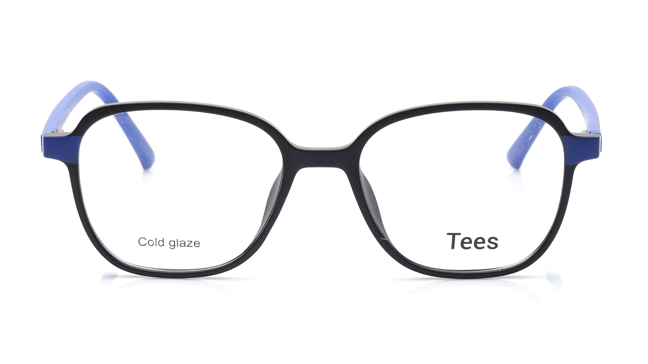 Image 1 of Black Geometric Computer Glasses for Men and Women from Tees By Fastrack Available at Titan Eye+
