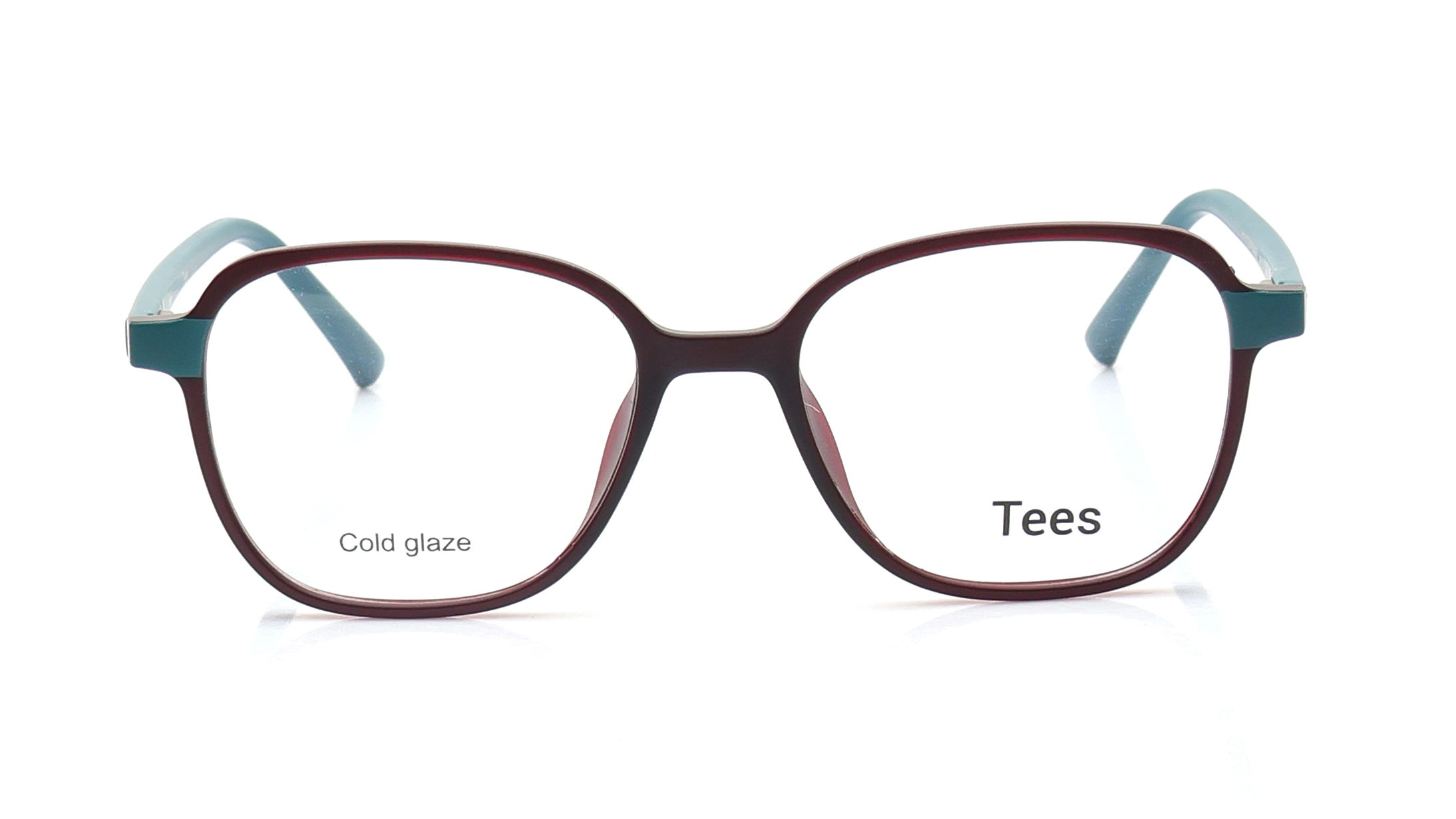 Image 1 of Maroon Geometric Computer Glasses for Men and Women from Tees By Fastrack Available at Titan Eye+