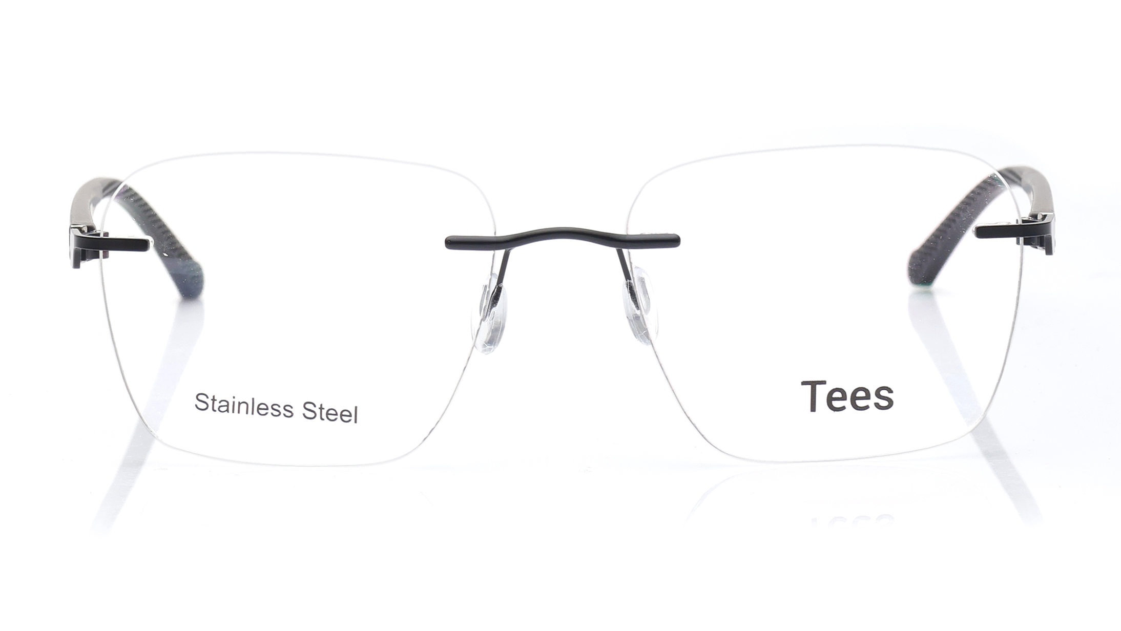 Image 1 of Black Wayfarer Eyeglasses for Men and Women from Tees By Fastrack Available at Titan Eye+