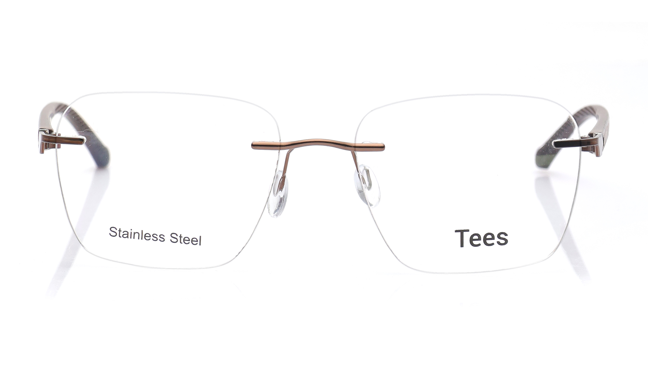 Image 1 of Brown Wayfarer Eyeglasses for Men and Women from Tees By Fastrack Available at Titan Eye+