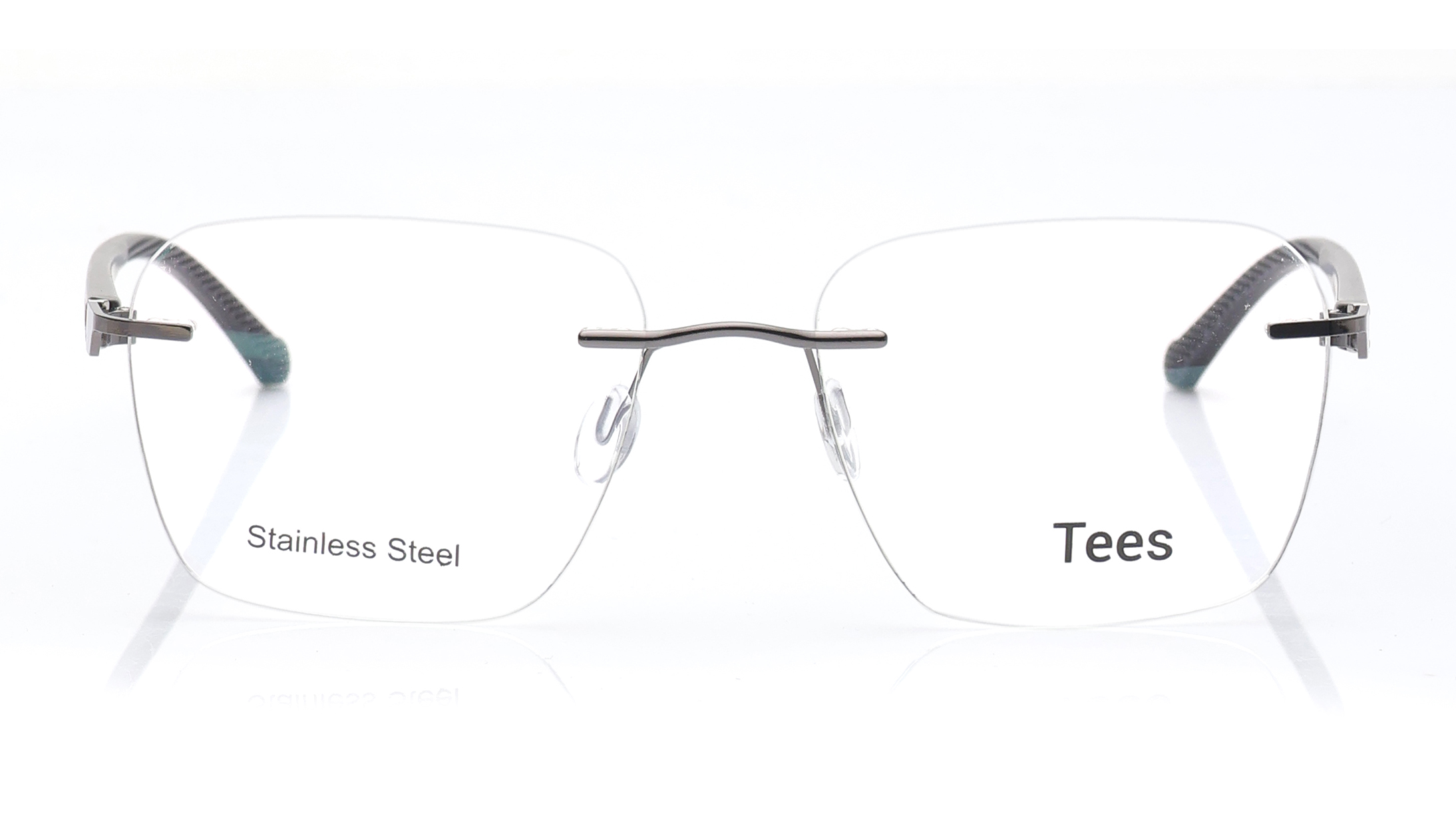 Image 1 of Grey Wayfarer Eyeglasses for Men and Women from Tees By Fastrack Available at Titan Eye+