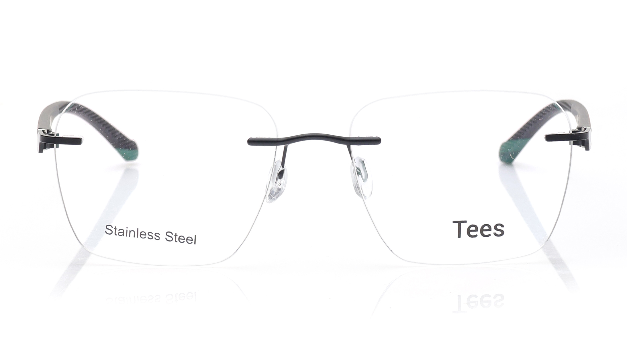 Image 1 of Black Wayfarer Eyeglasses for Men and Women from Tees By Fastrack Available at Titan Eye+