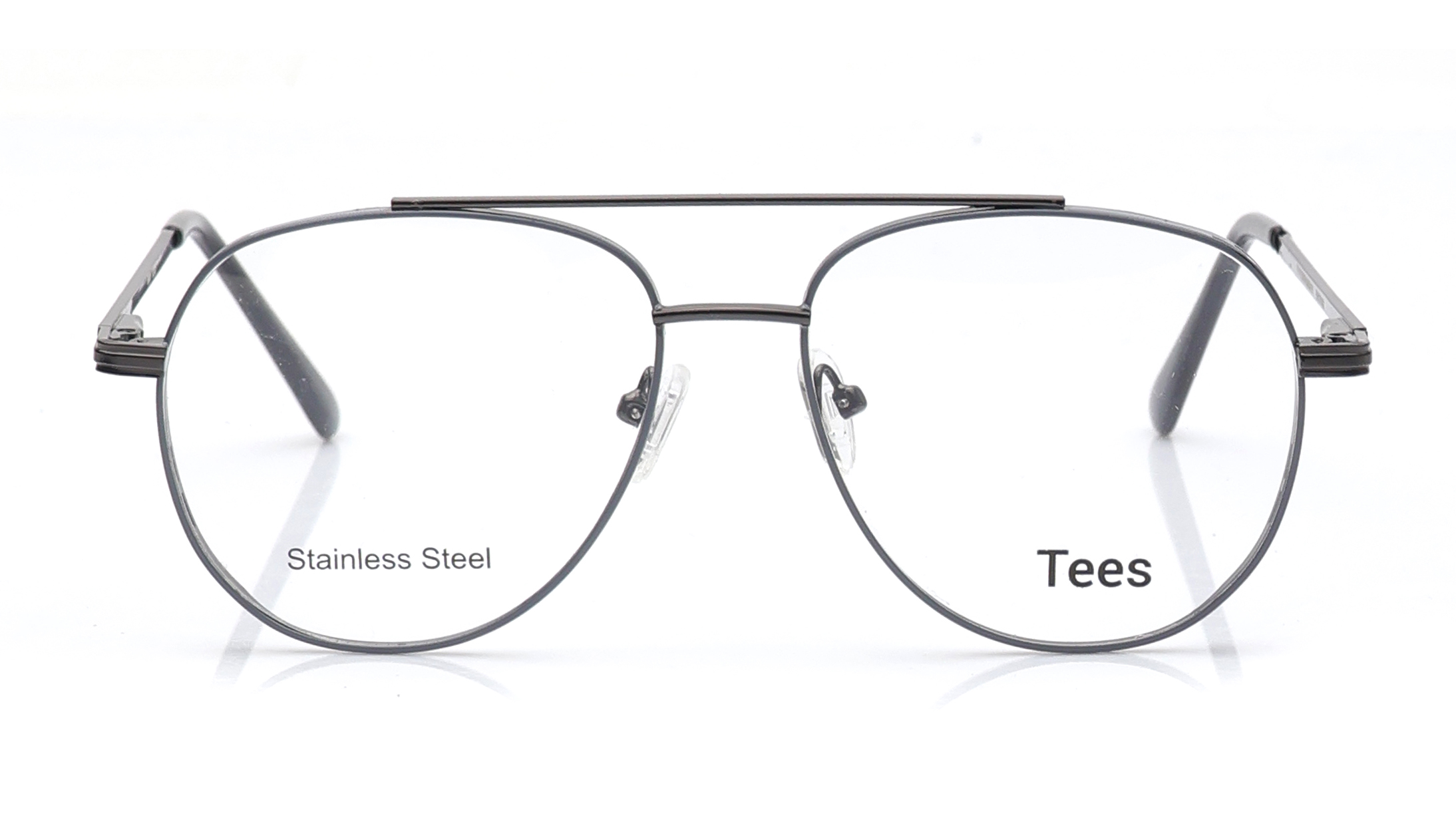 Image 1 of Grey Aviator Eyeglasses for Men and Women from Tees By Fastrack Available at Titan Eye+