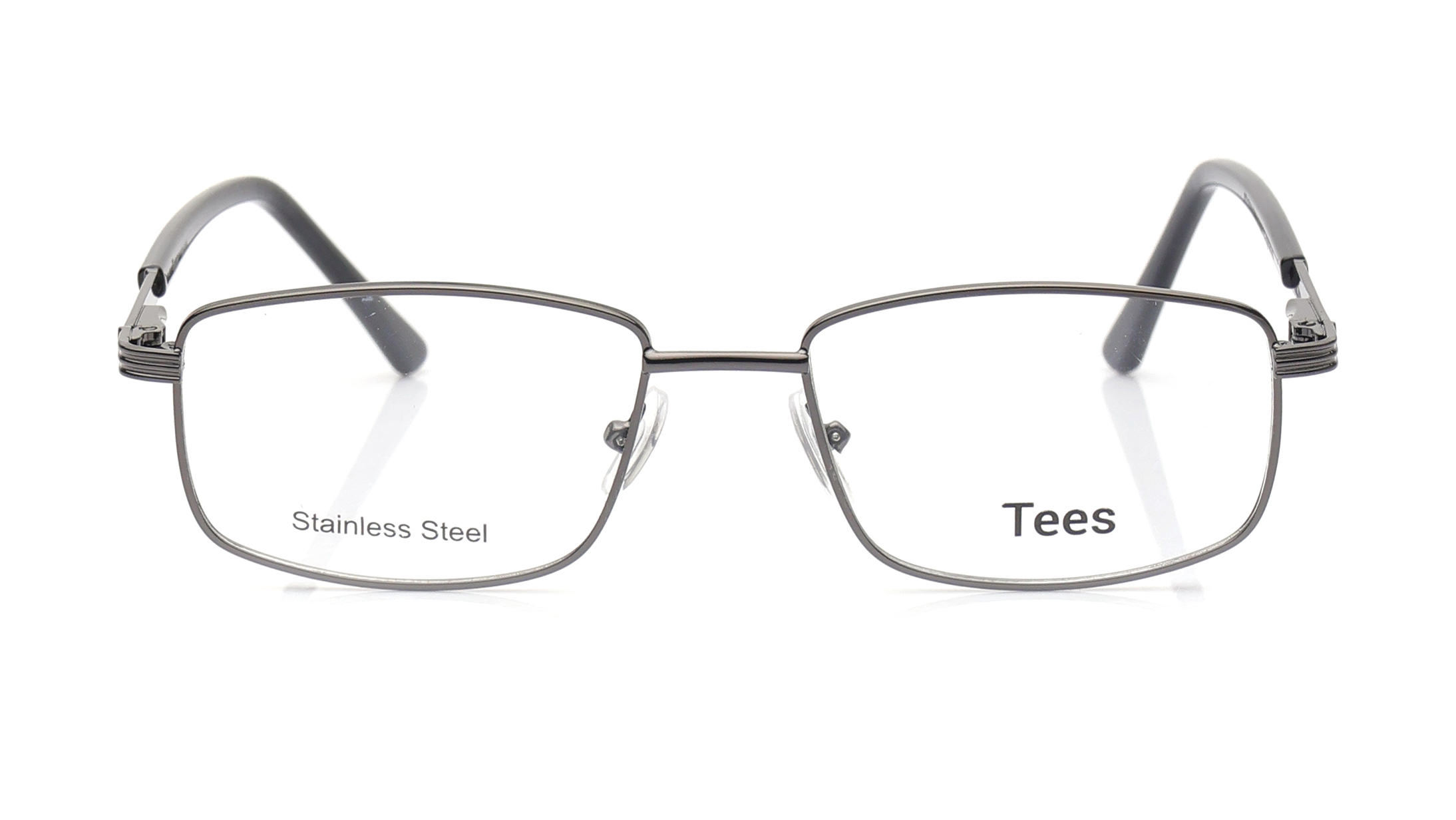 Image 1 of Grey Rectangle Eyeglasses for Men and Women from Tees By Fastrack Available at Titan Eye+