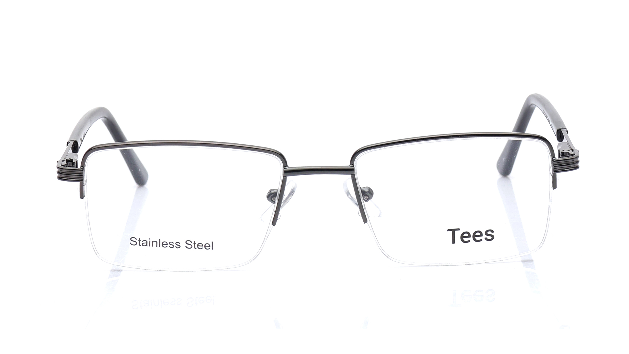 Image 1 of Grey Wayfarer Eyeglasses for Men and Women from Tees By Fastrack Available at Titan Eye+