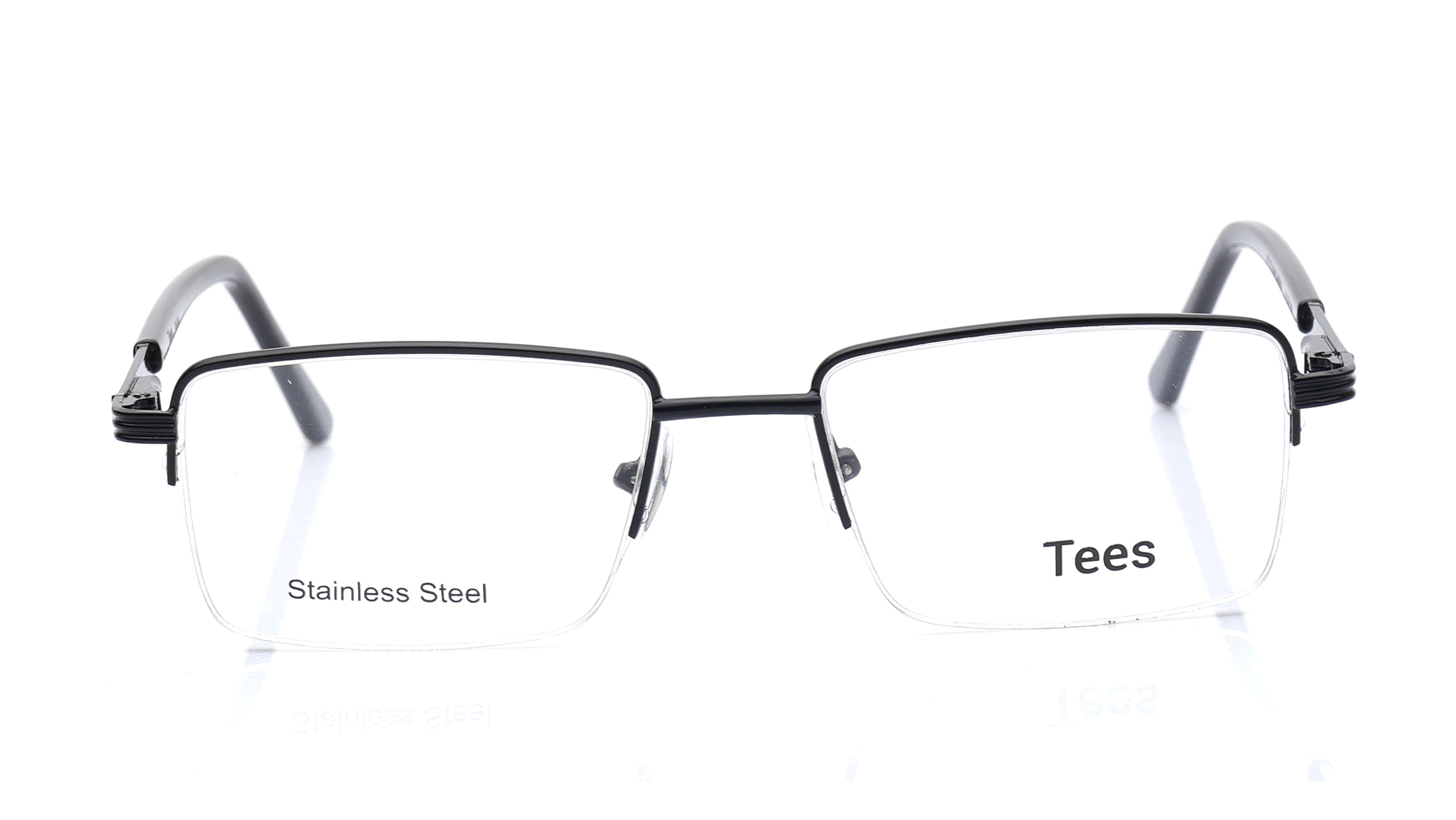 Image 1 of Black Wayfarer Eyeglasses for Men and Women from Tees By Fastrack Available at Titan Eye+