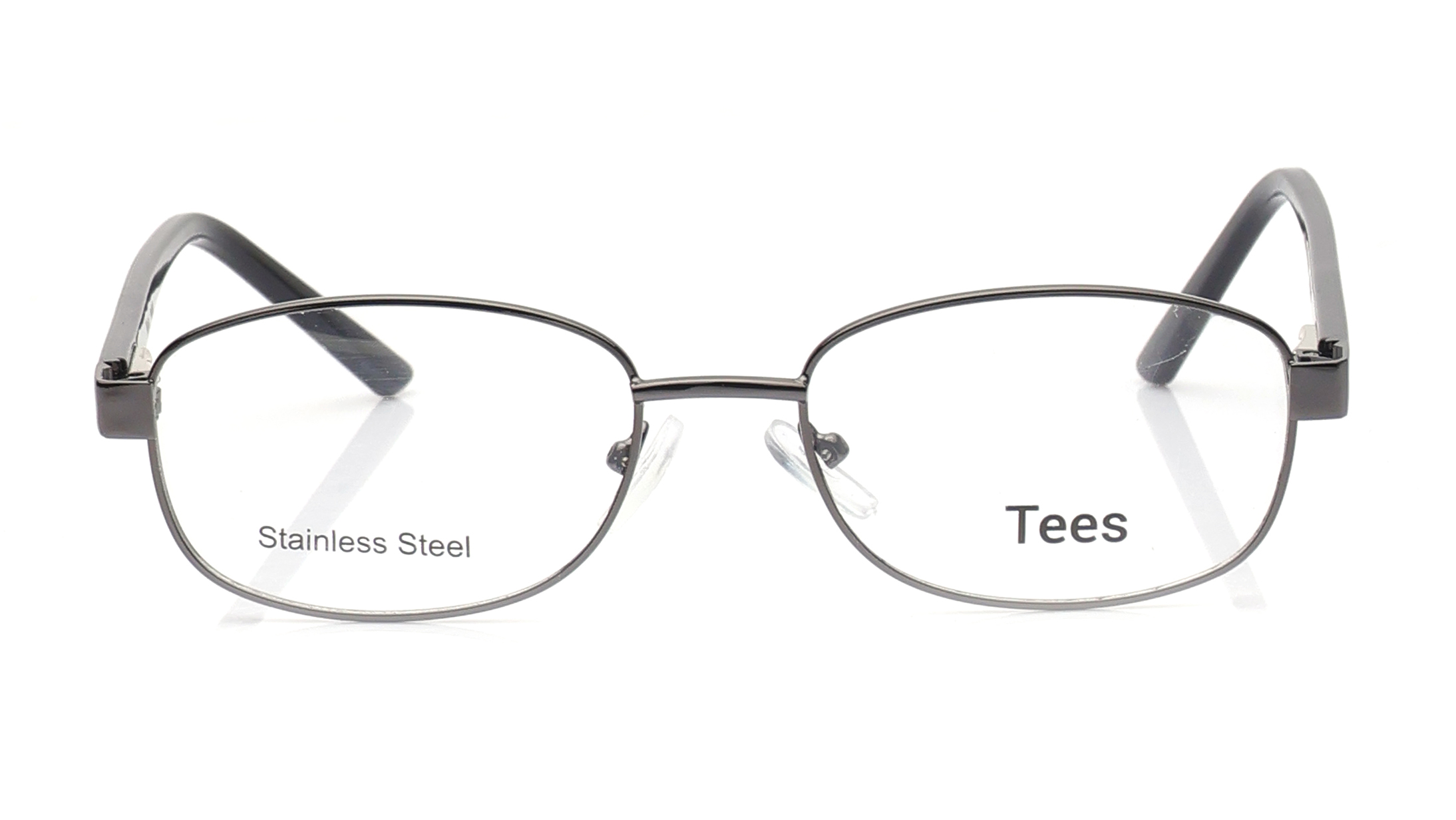 Image 1 of Gun Metal Rectangle Eyeglasses for Men and Women from Tees By Fastrack Available at Titan Eye+